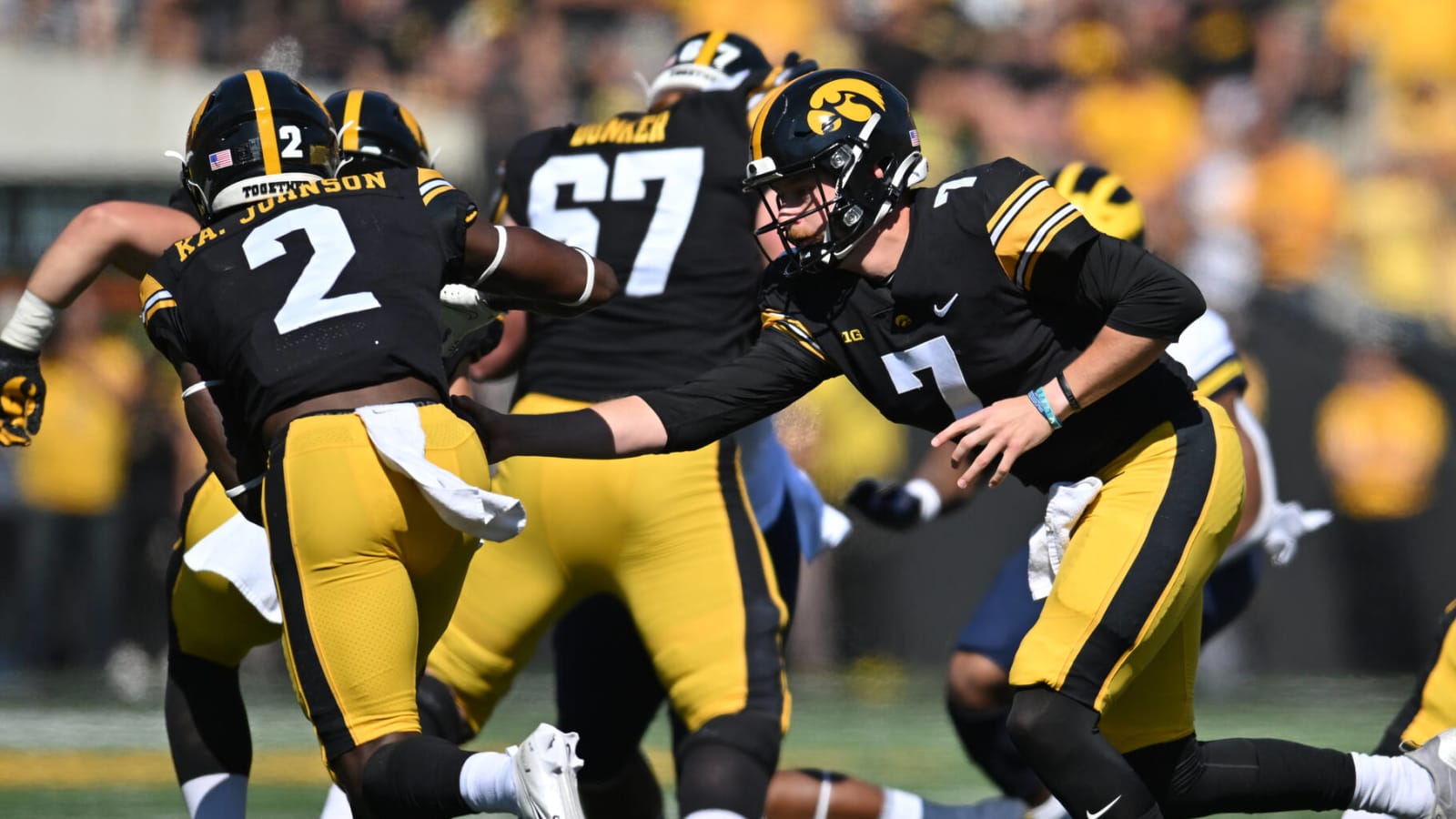 Watch: Iowa tries a fake kneel down play (and it does not work)