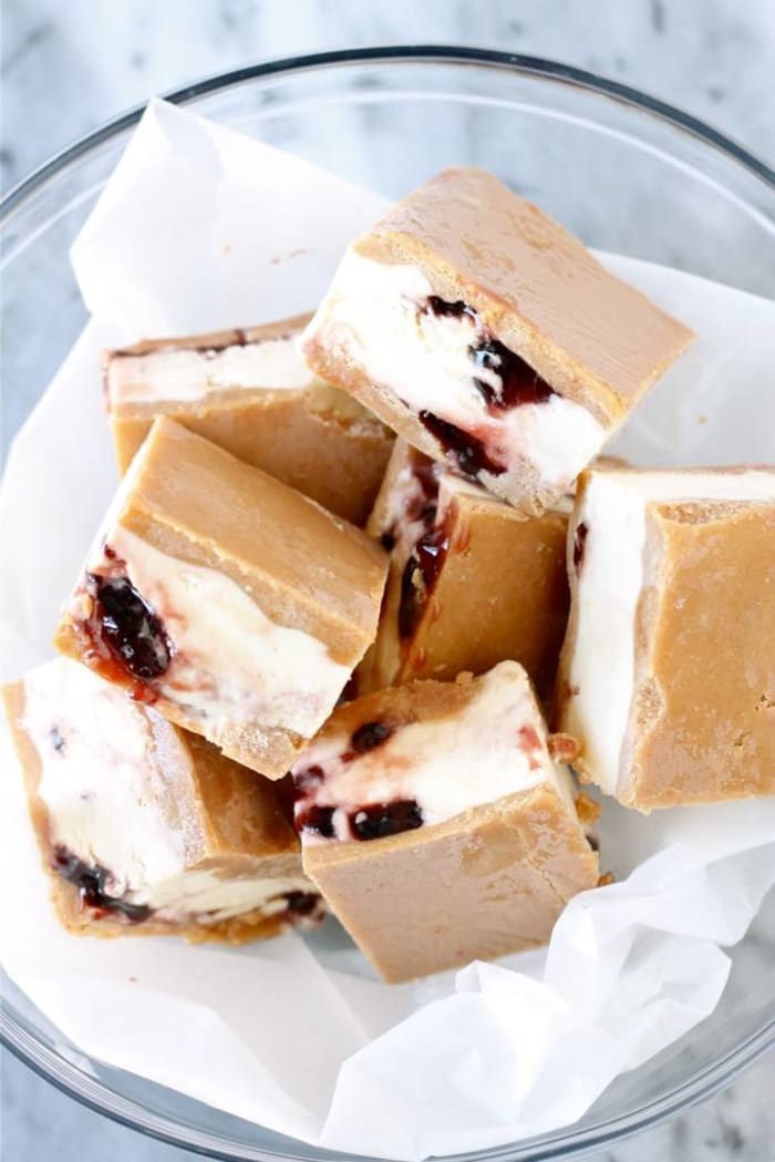 PB&J Ice Cream Sandwiches