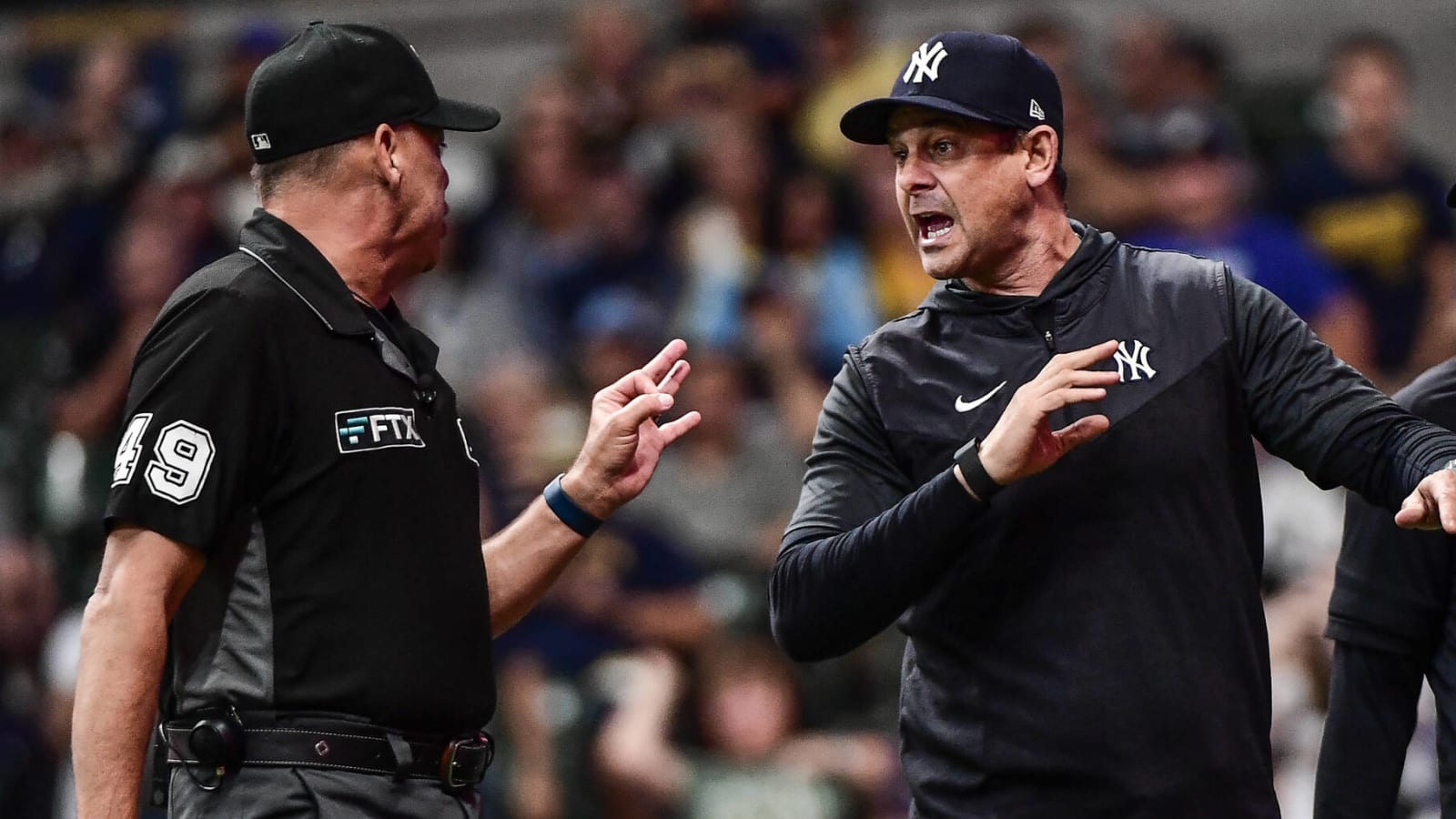 Gerrit Cole, Aaron Boone ejected by umpire Brian Knight