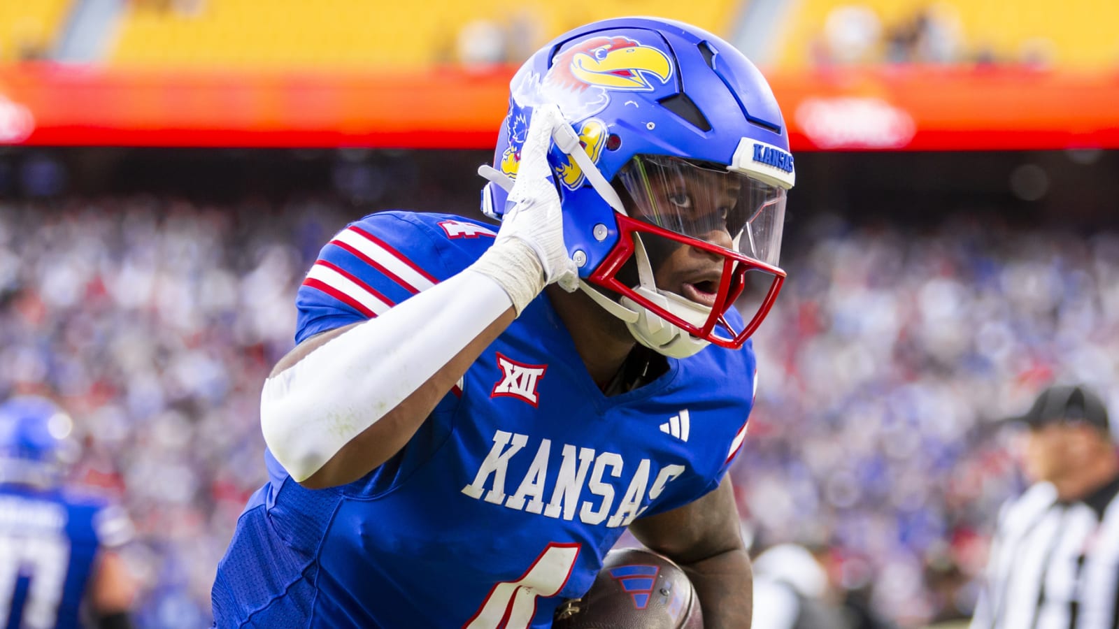 Devin Neal carries Kansas to massive upset over Colorado