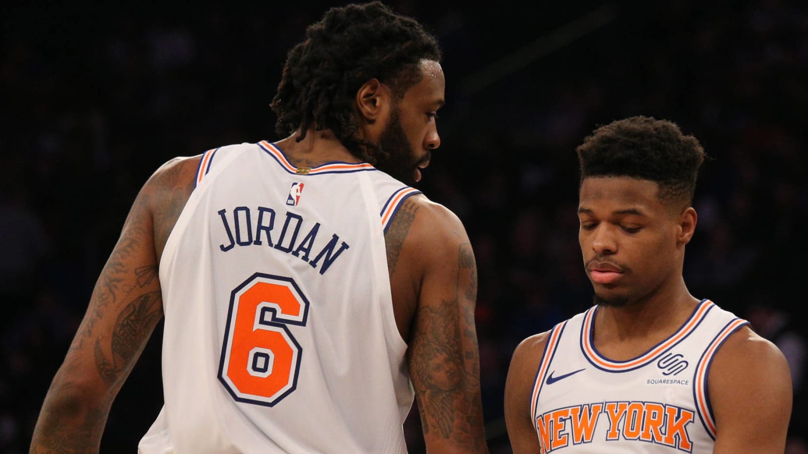 Watch: Dennis Smith Jr. hits DeAndre Jordan for flush in Knicks debut