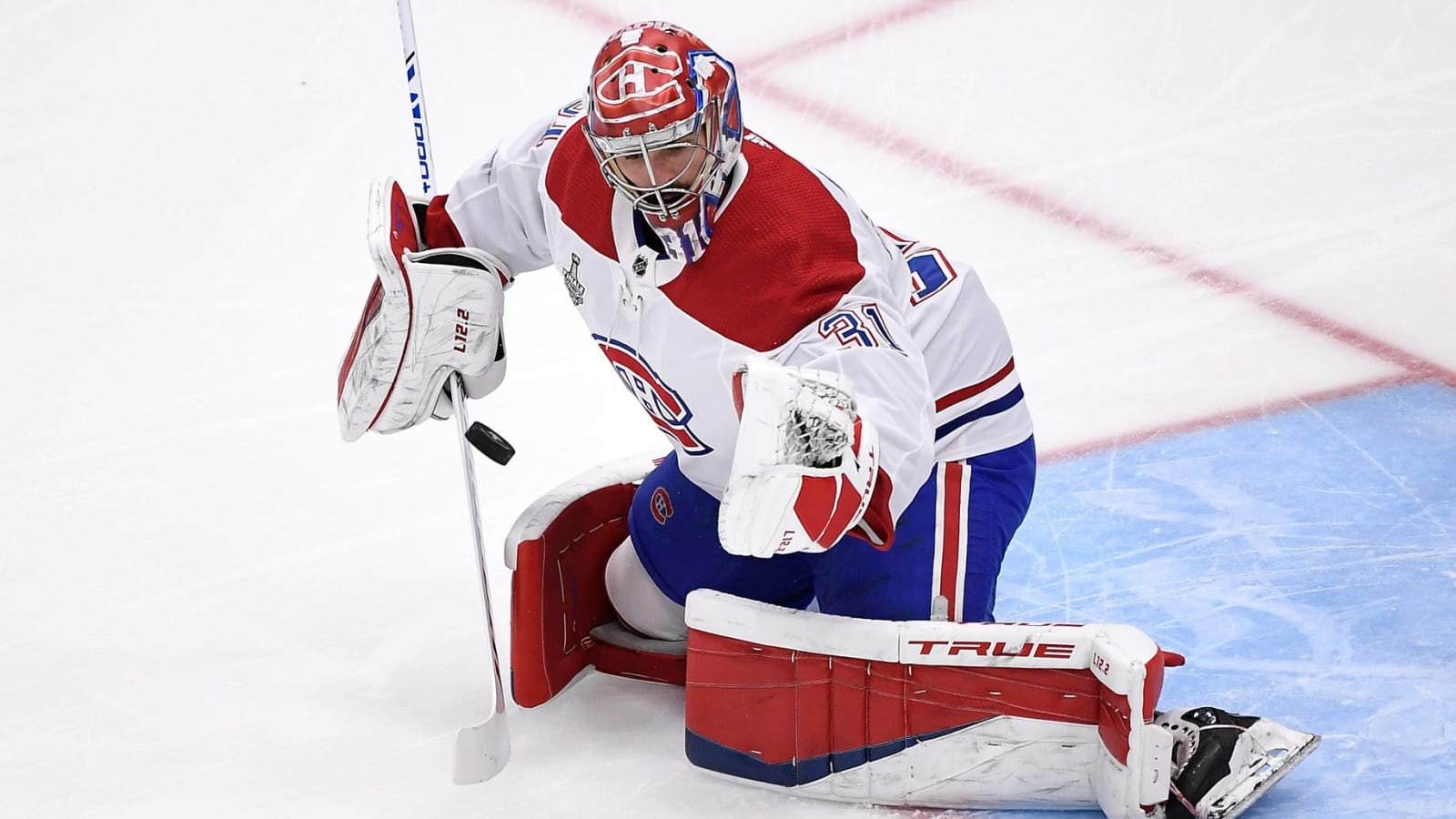 Carey Price practices in full gear for first time this season