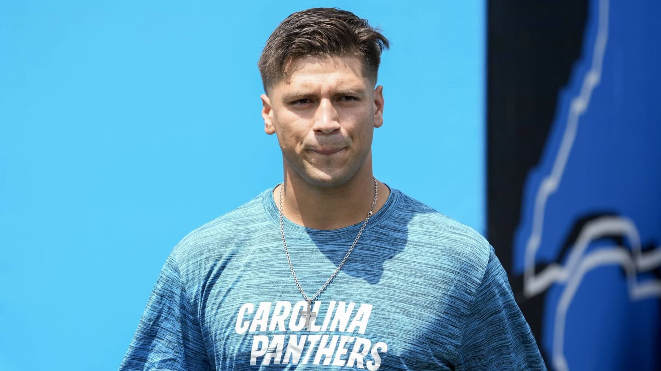 Matt Corral practices with the Carolina Panthers for first time