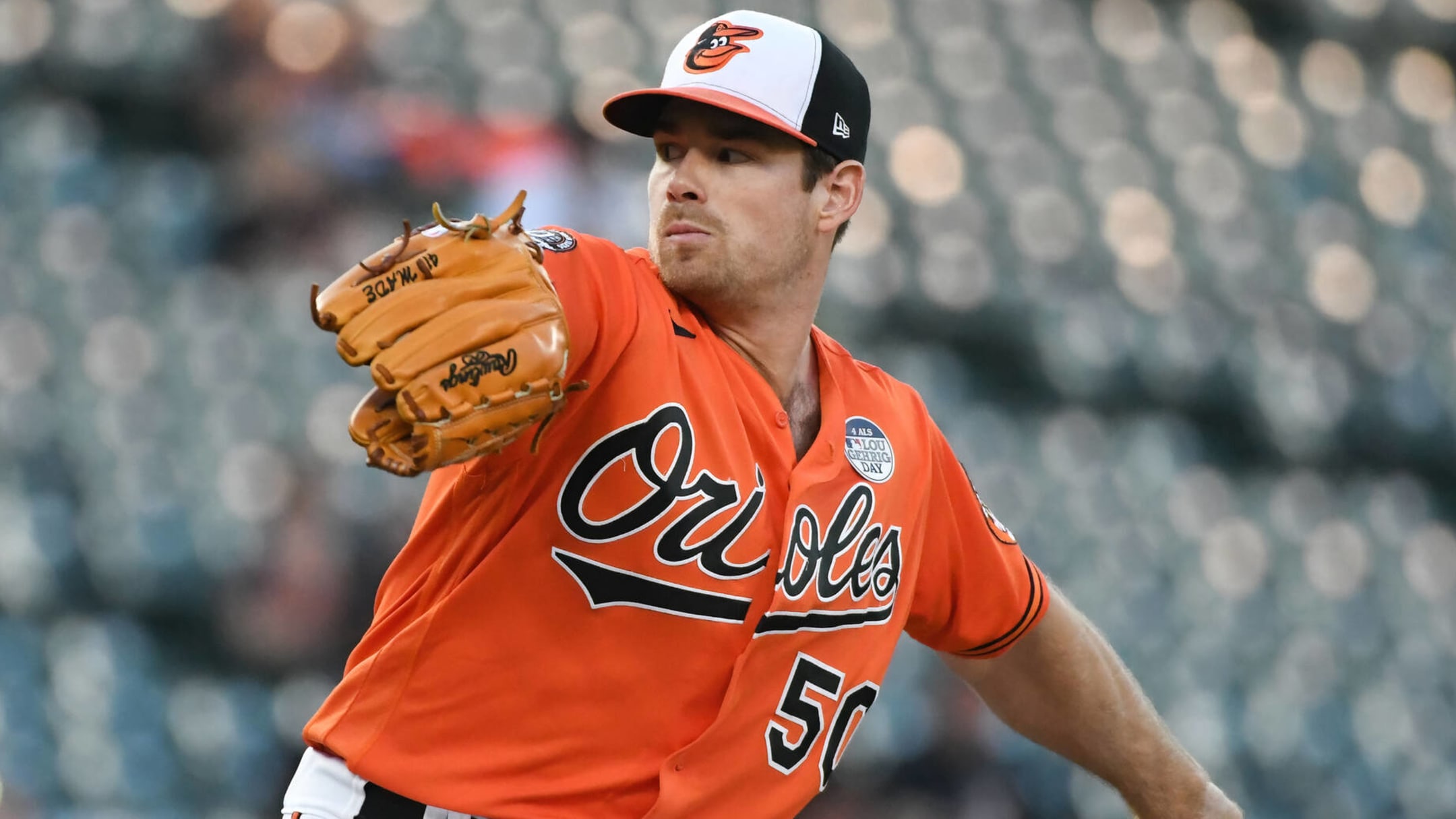 Bruce Zimmermann of the Baltimore Orioles pitches during a