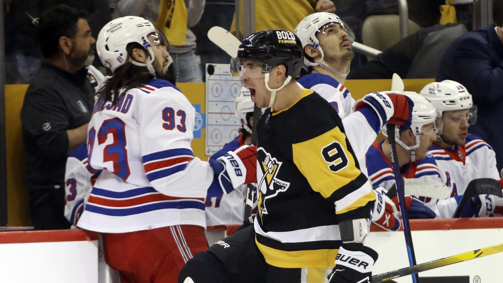 Penguins blow three-goal lead, still beat Rangers in Game 3