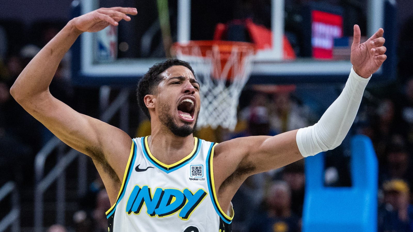 Watch: Tyrese Haliburton pulls off bonkers assist vs. Pistons