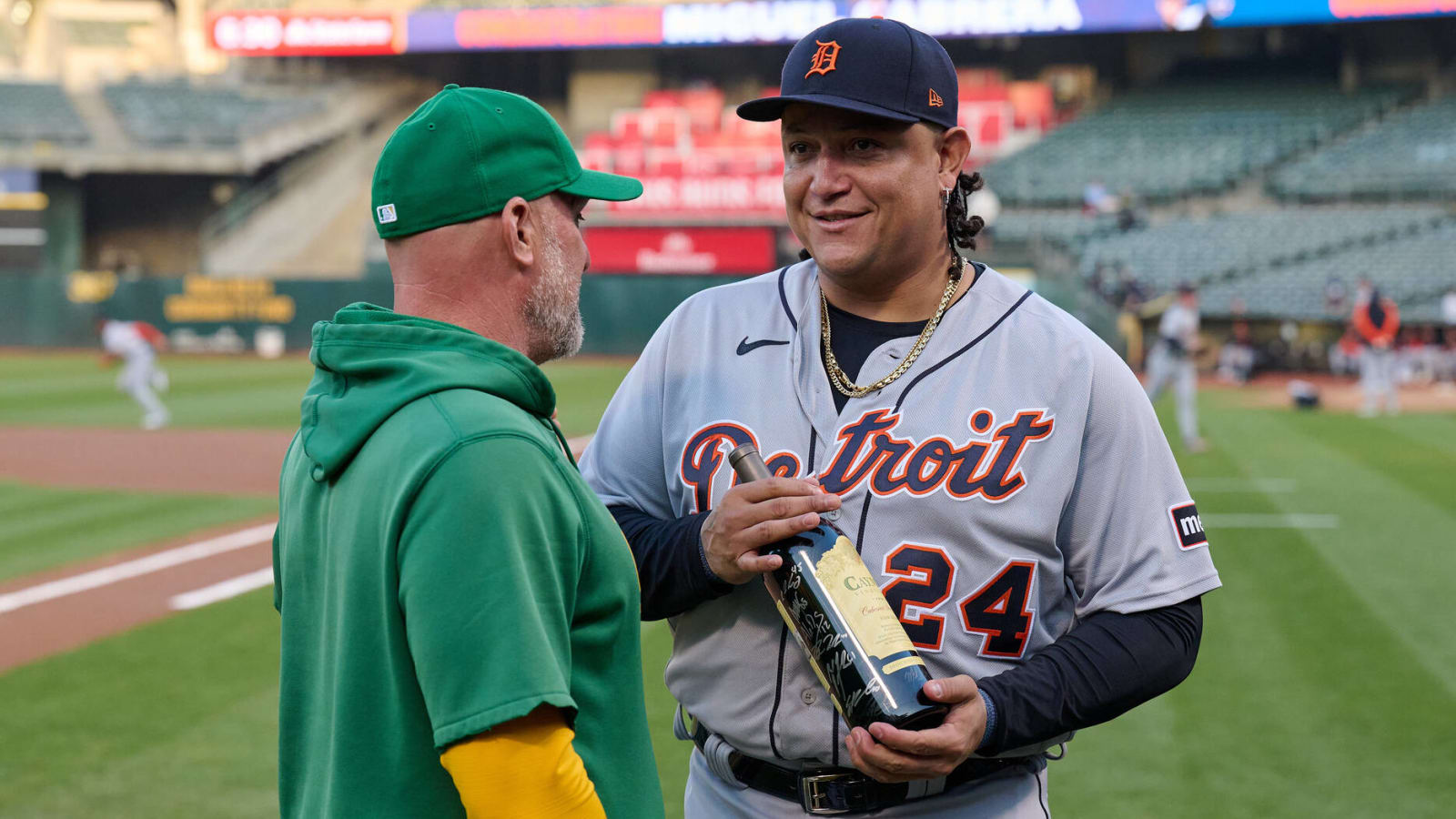 A’s mocked over their retirement gift to Miguel Cabrera