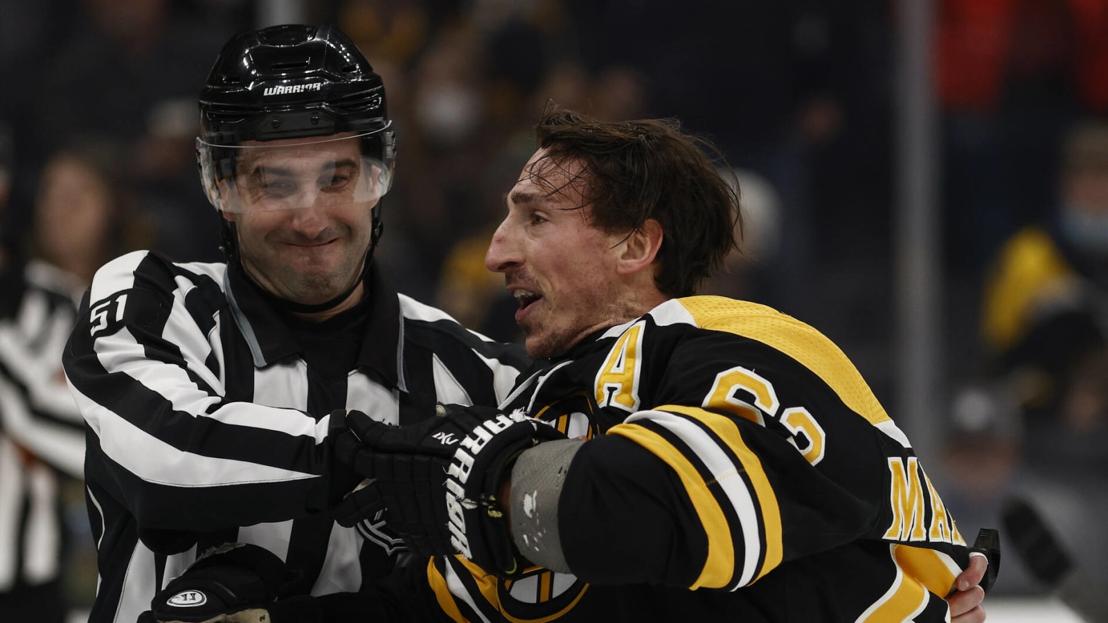 Brad Marchand offered in-person hearing for Tristan Jarry hit