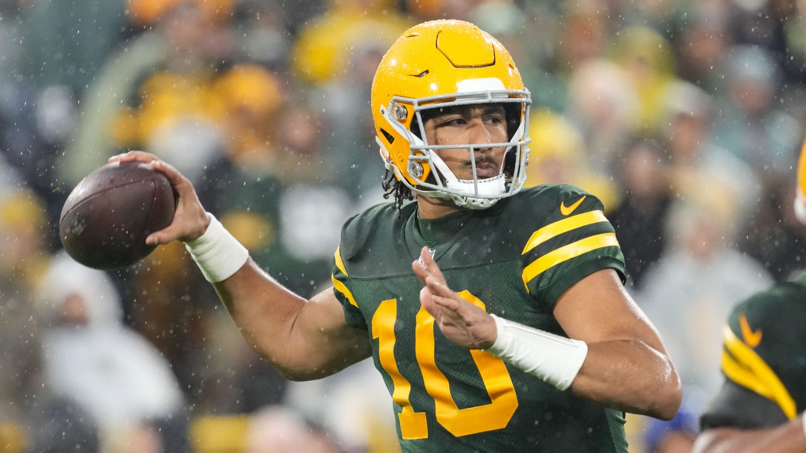 Watch: Jordan Love's forced pass results in pick-six for Lions