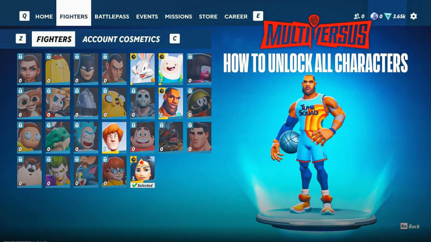 MultiVersus Guide – How to Unlock All Characters