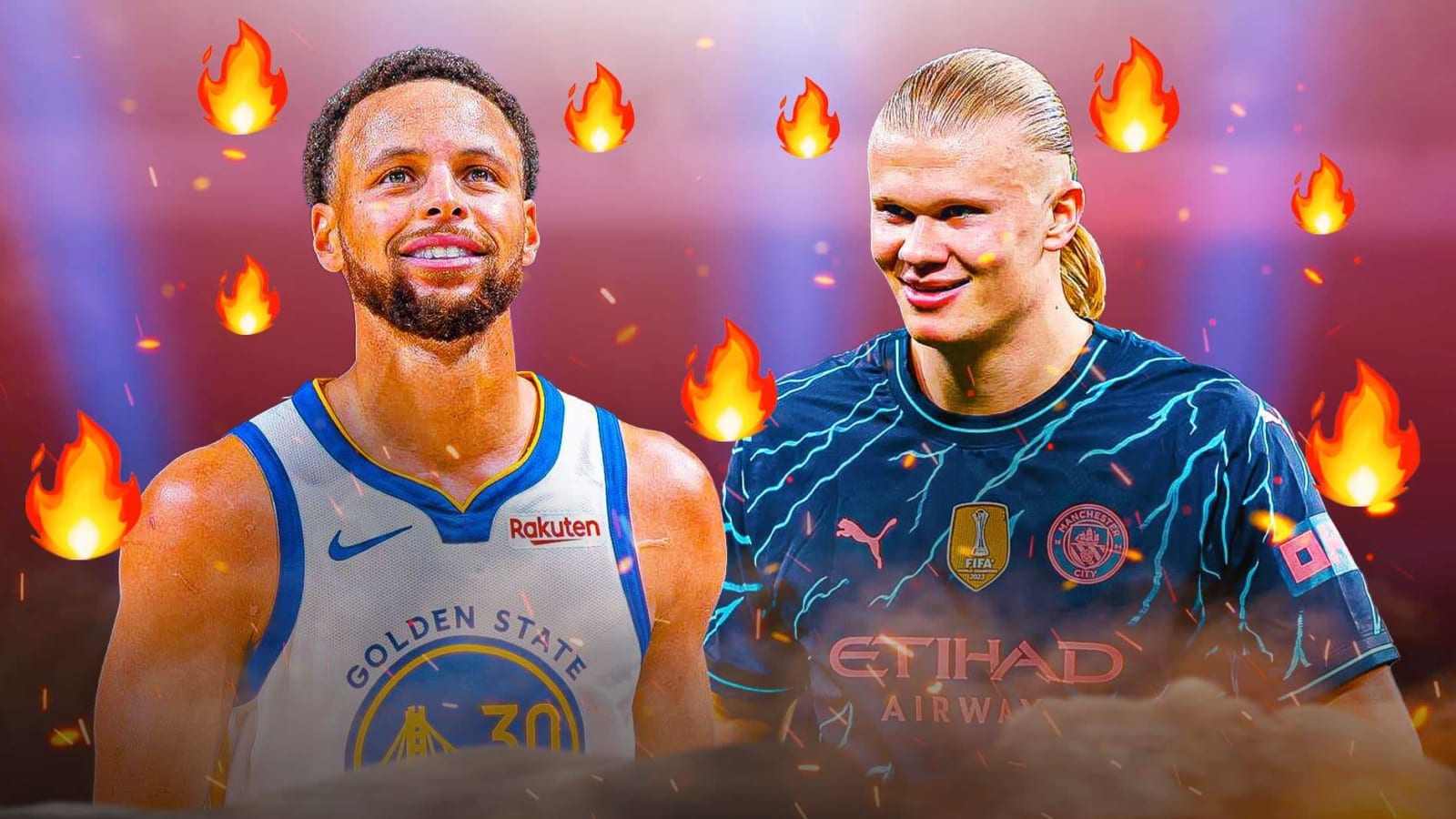 Warriors’ Stephen Curry, Manchester City’s Erling Haaland complete epic virtual jersey swap