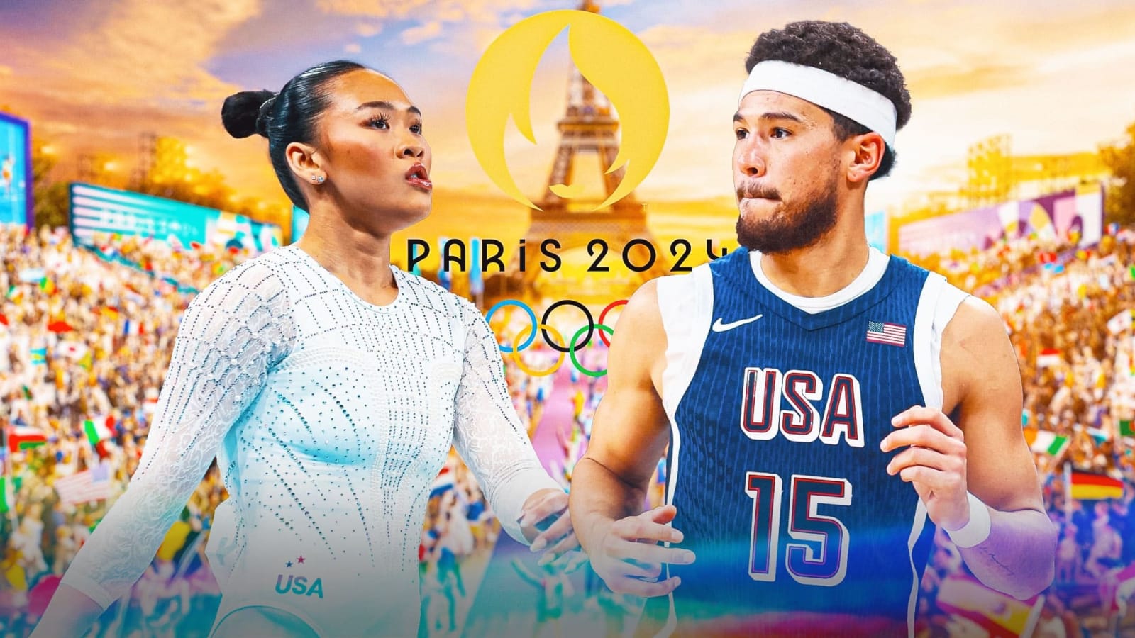 Devin Booker-Suni Lee Paris photo sparks wild reactions