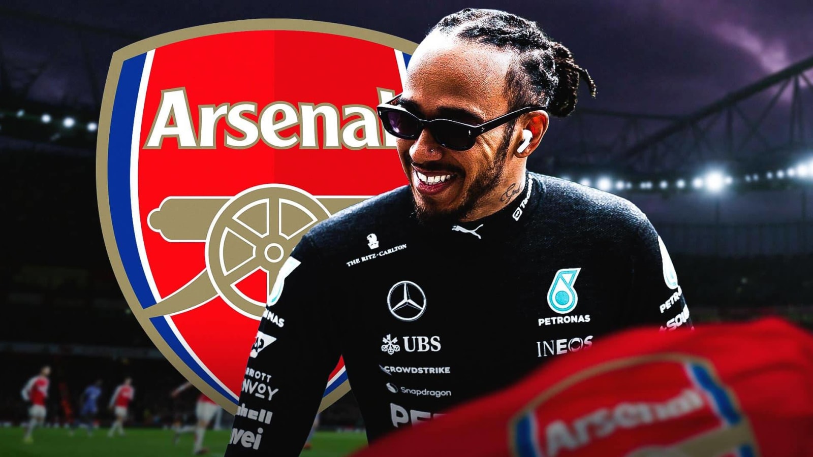 Arsenal gets hilarious dig and support from Lewis Hamilton