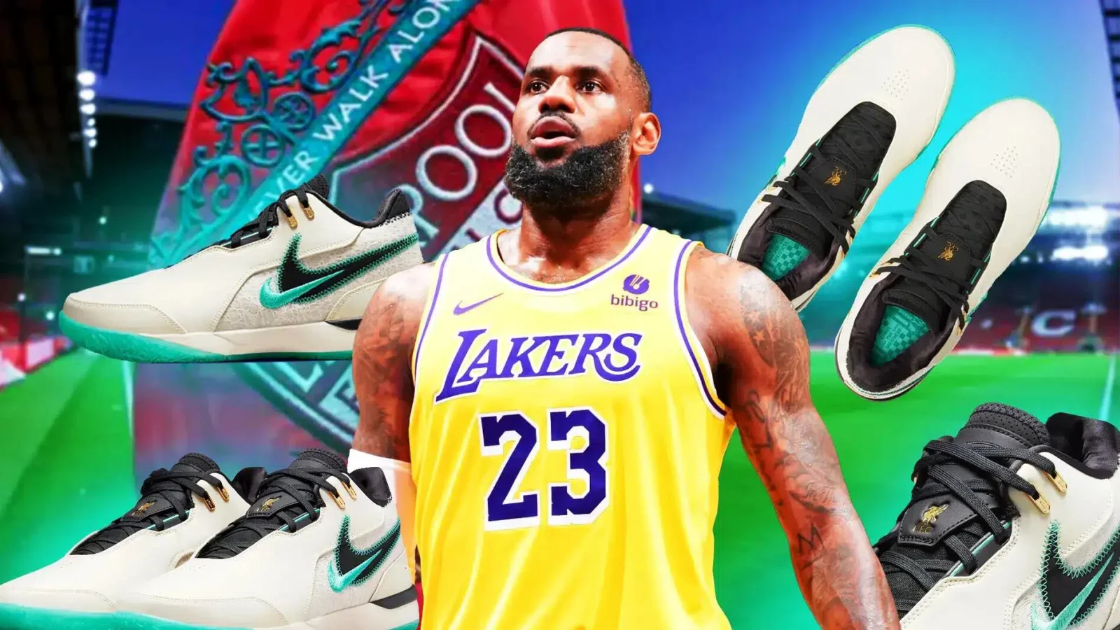LeBron James dropping special Liverpool F.C. sneakers Yardbarker