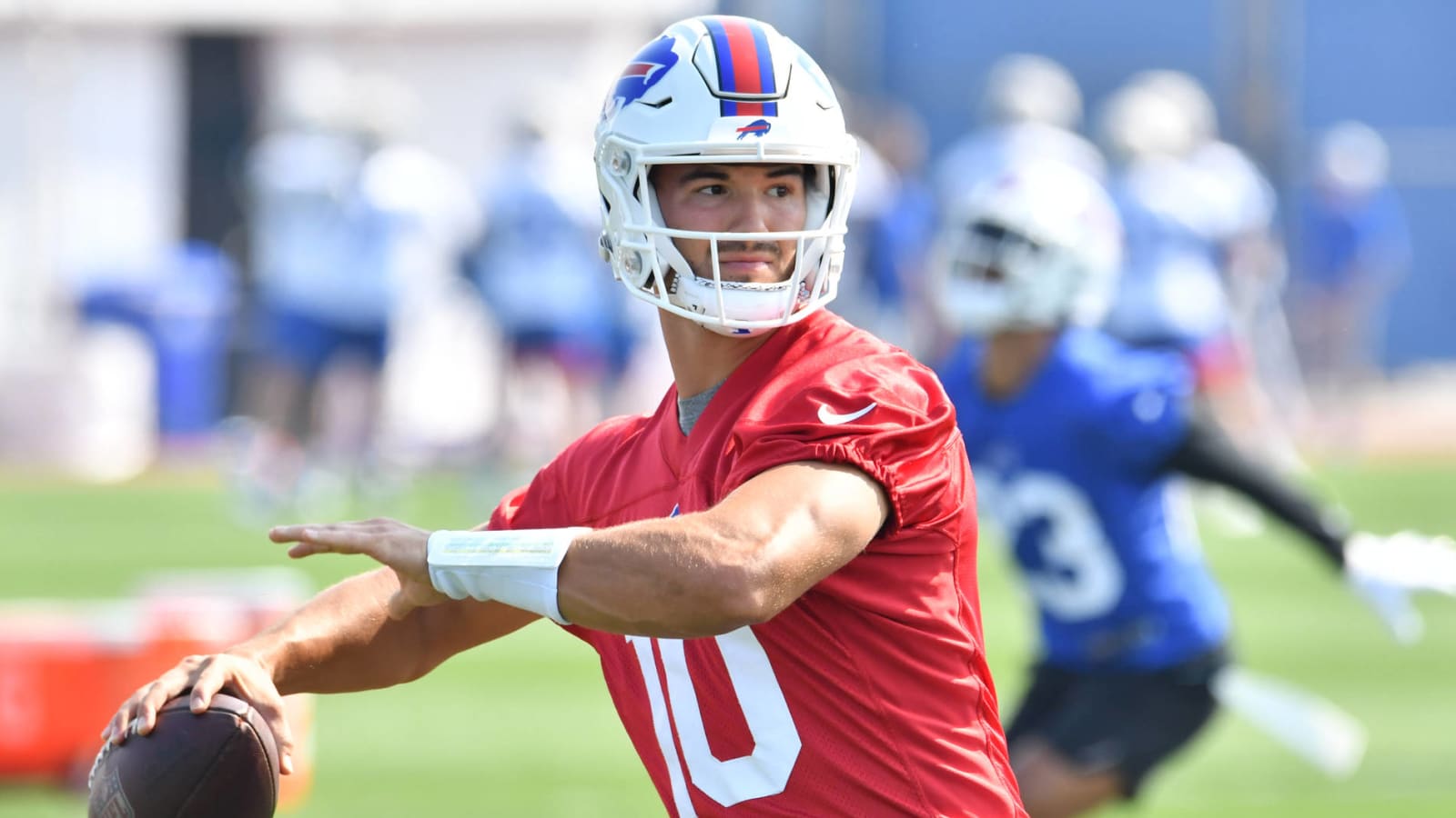 Josh Allen: Mitchell Trubisky 'has been awesome'