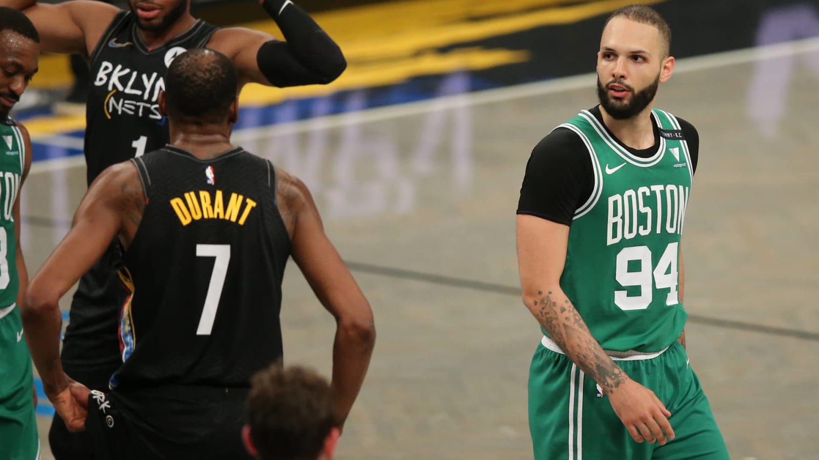 Evan Fournier gets testy with Kevin Durant