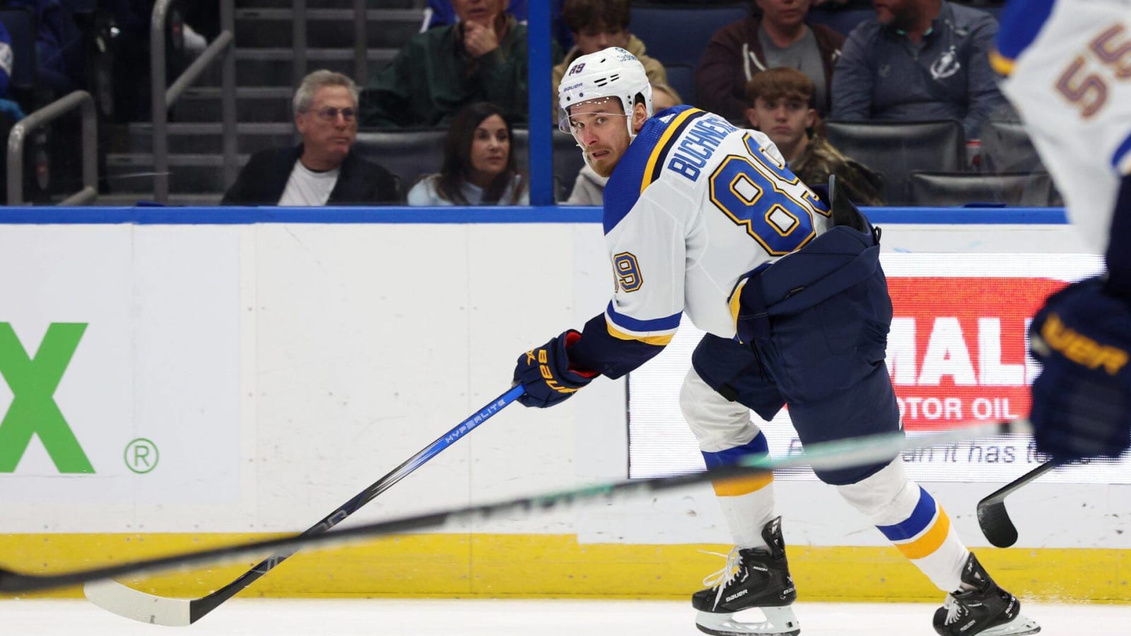 Blues’ Pavel Buchnevich leaves Wednesday’s game vs. Devils with lower-body injury