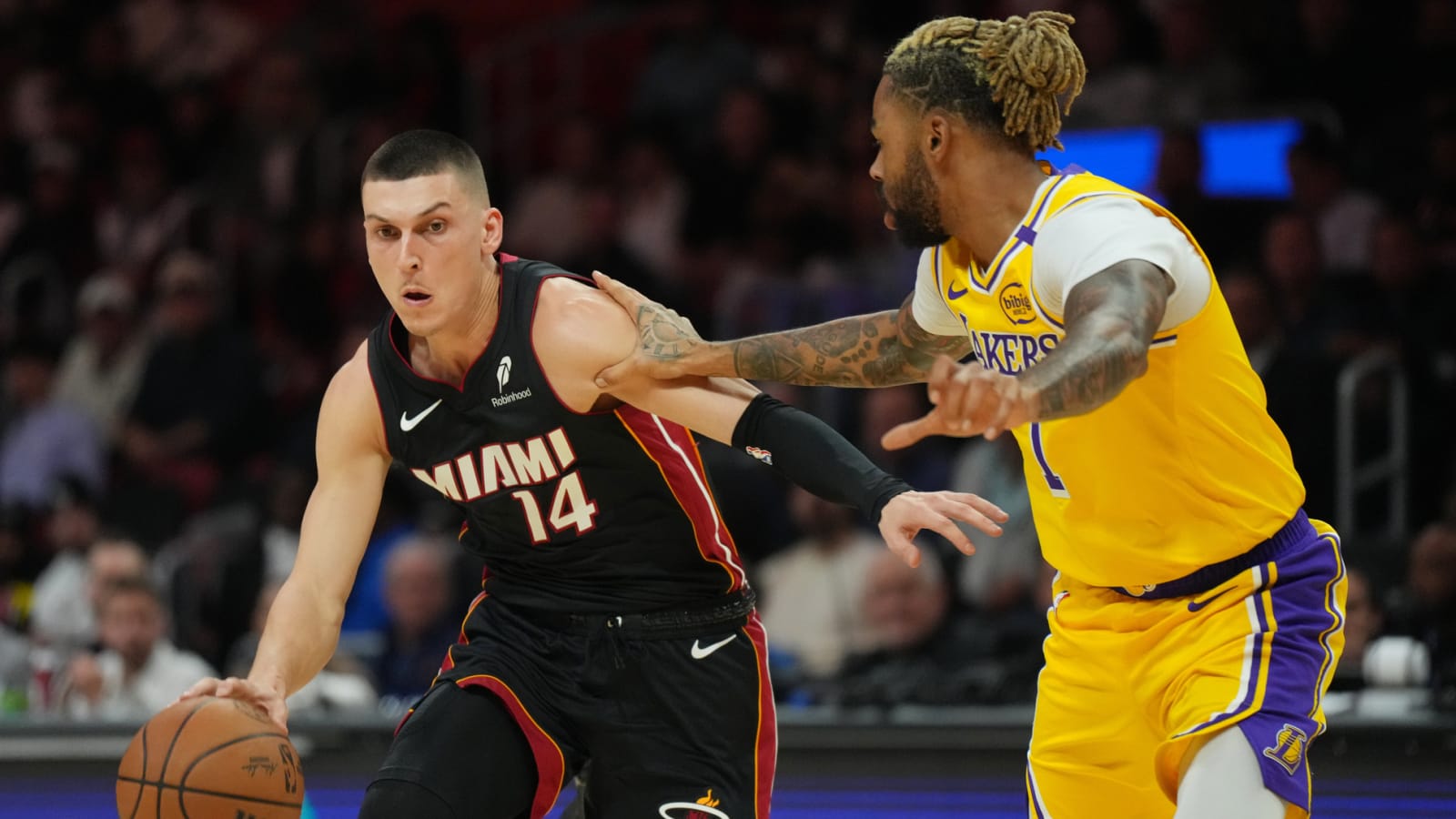 Watch: Heat's Herro catches fire in third quarter vs. Lakers