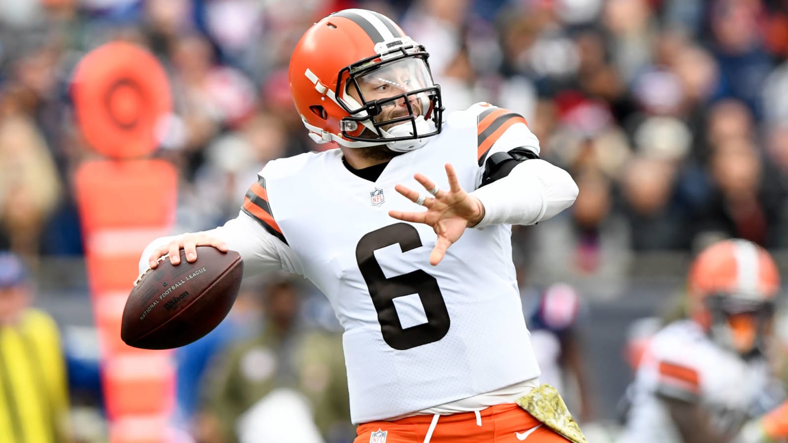 'Beat up' Baker Mayfield plans to start vs. Lions