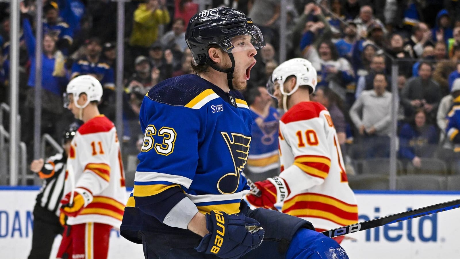 A goal review (and non-goal non-review) contributed to Thursday’s Flames loss to the St. Louis Blues