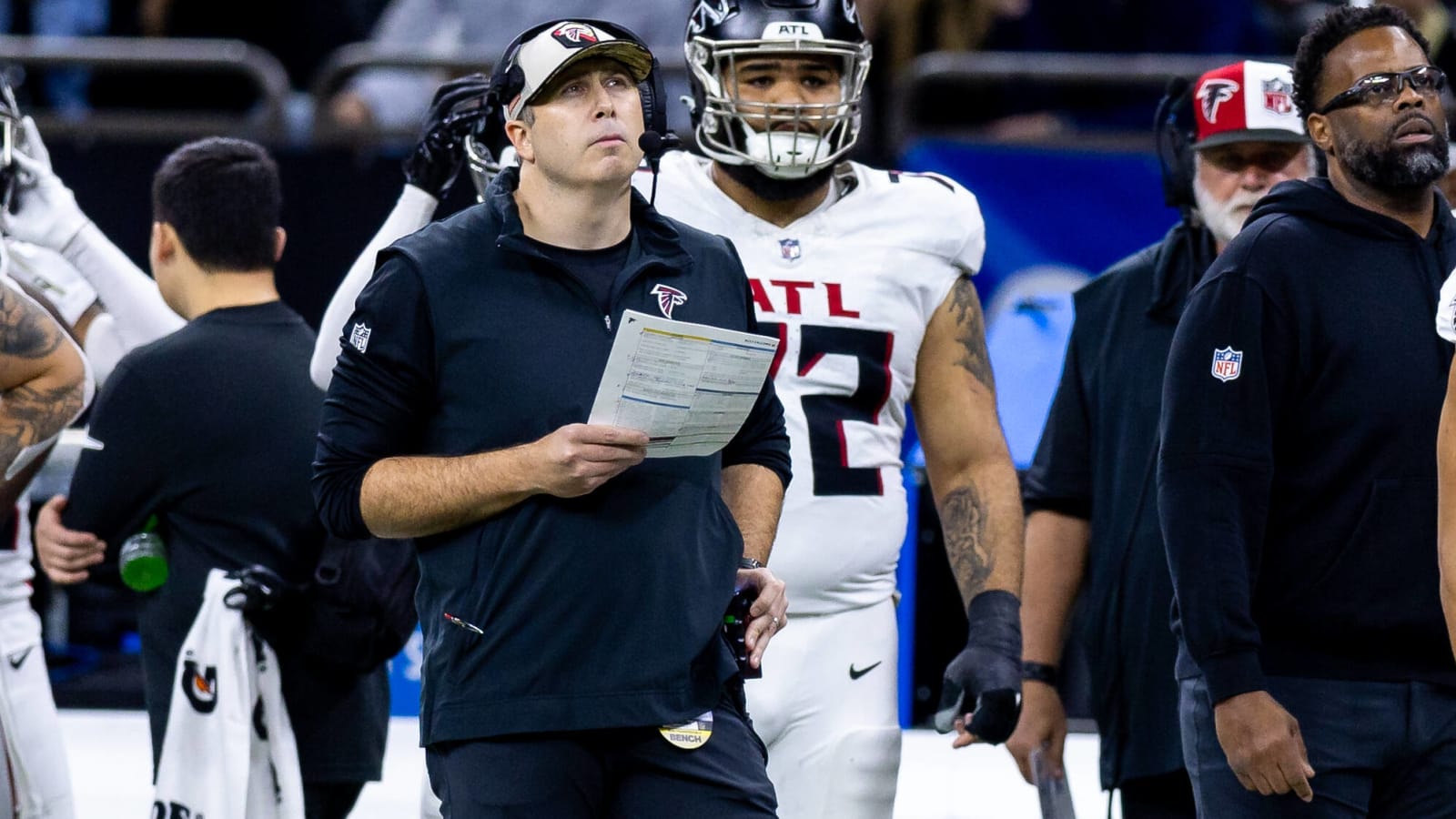 Falcons players talk Arthur Smith being fired