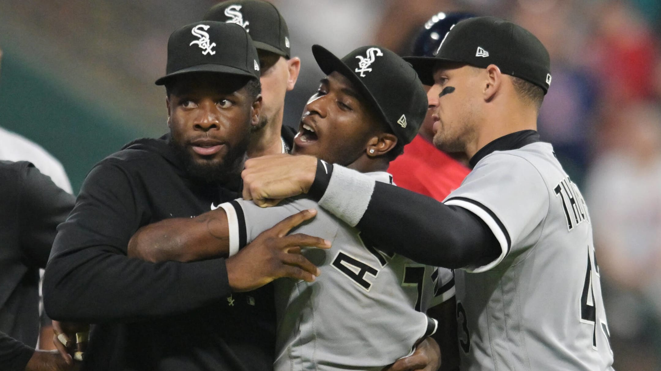 White Sox shortstop Tim Anderson was slapped by teammate Yasmani