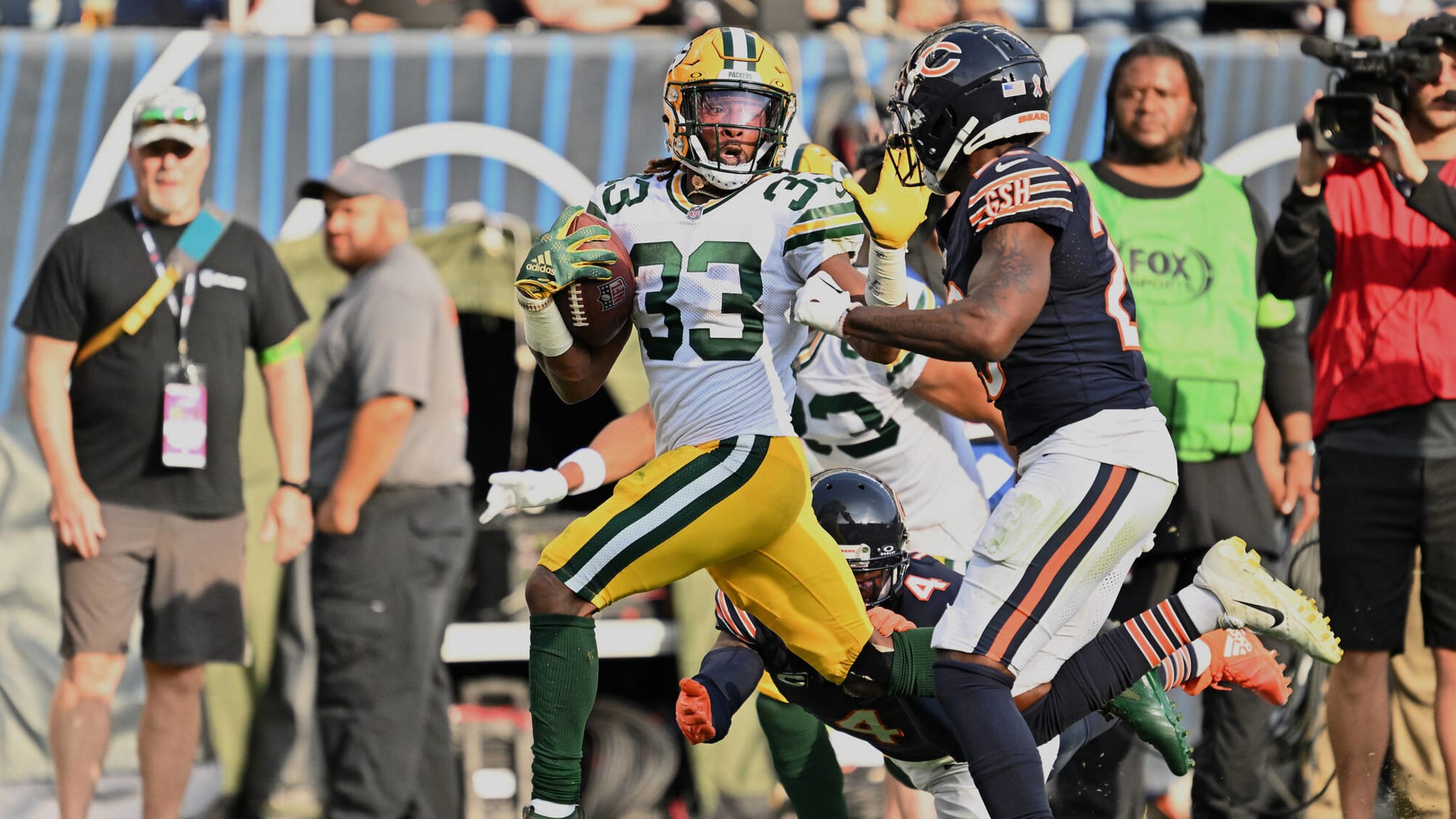 Packers lean heavily on emerging AJ Dillon in victory over Bears