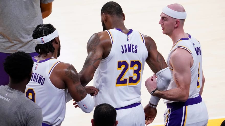 lebron in the locker room