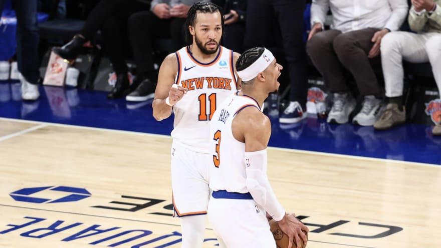 Watch: Jalen Brunson, Josh Hart make heartfelt gesture to Knicks fans after season-ending loss to Pacers