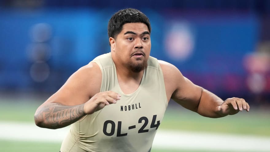 Taliese Fuaga 2024 NFL Draft: Combine Results, Scouting Report For New Orleans Saints OT