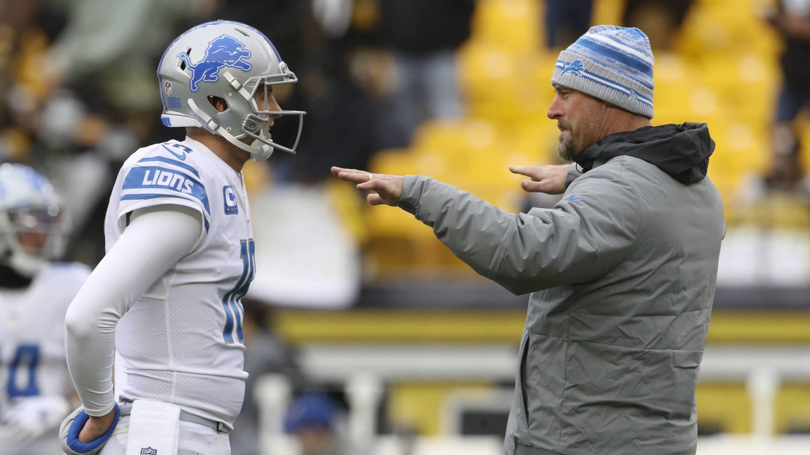 Lions head coach praises QB Jared Goff, leaves door ajar for draft pick