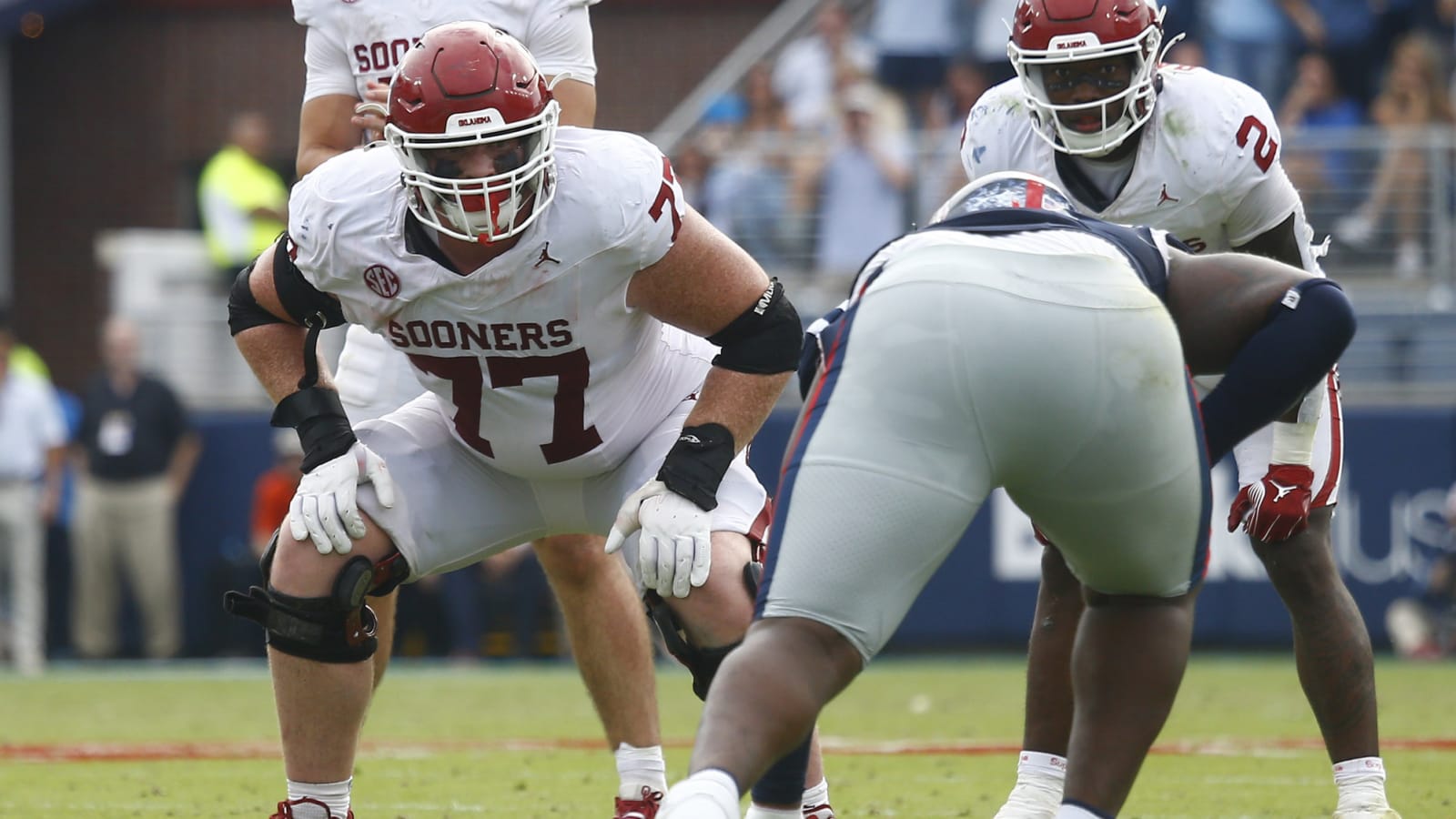 OU’s Heath Ozaeta knows the offensive line will play a critical role in the Sooners’ success