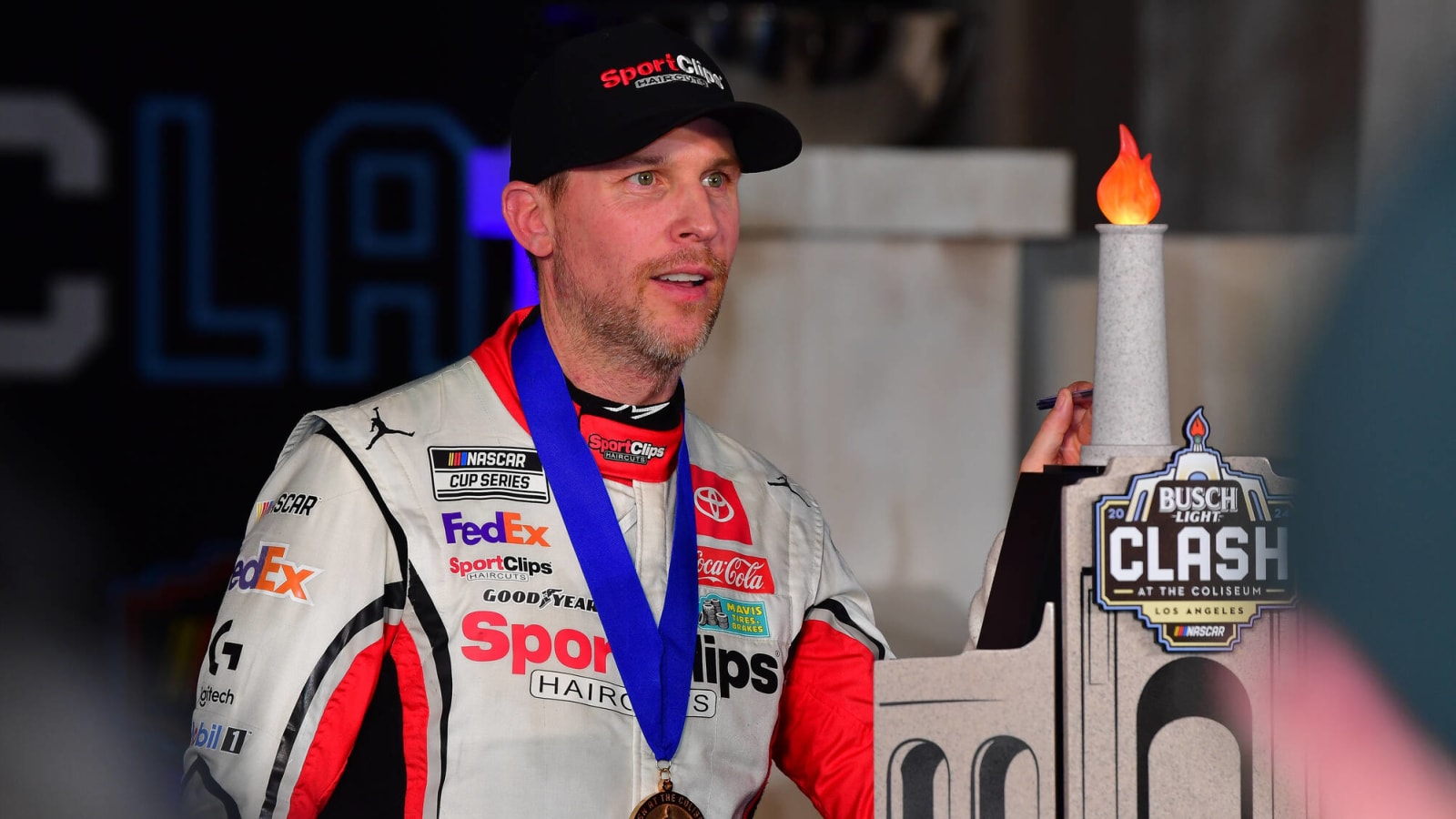 Watch: Denny Hamlin’s daughter predicts Christopher Bell will win the 2024 NASCAR Cup title