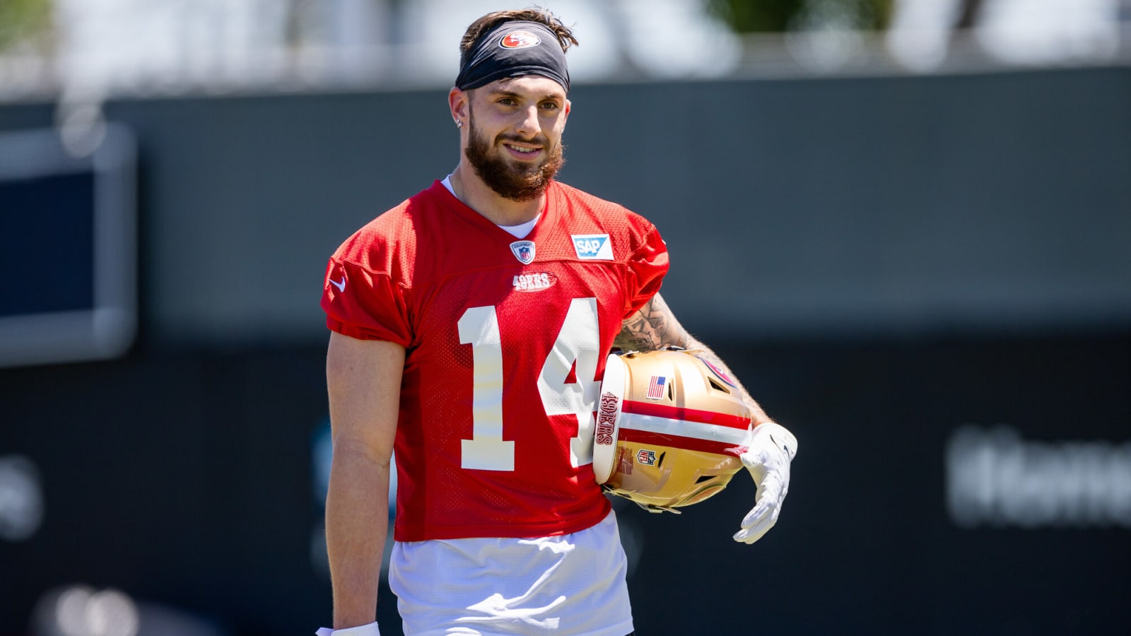 Ricky Pearsall makes practice appearance after being shot