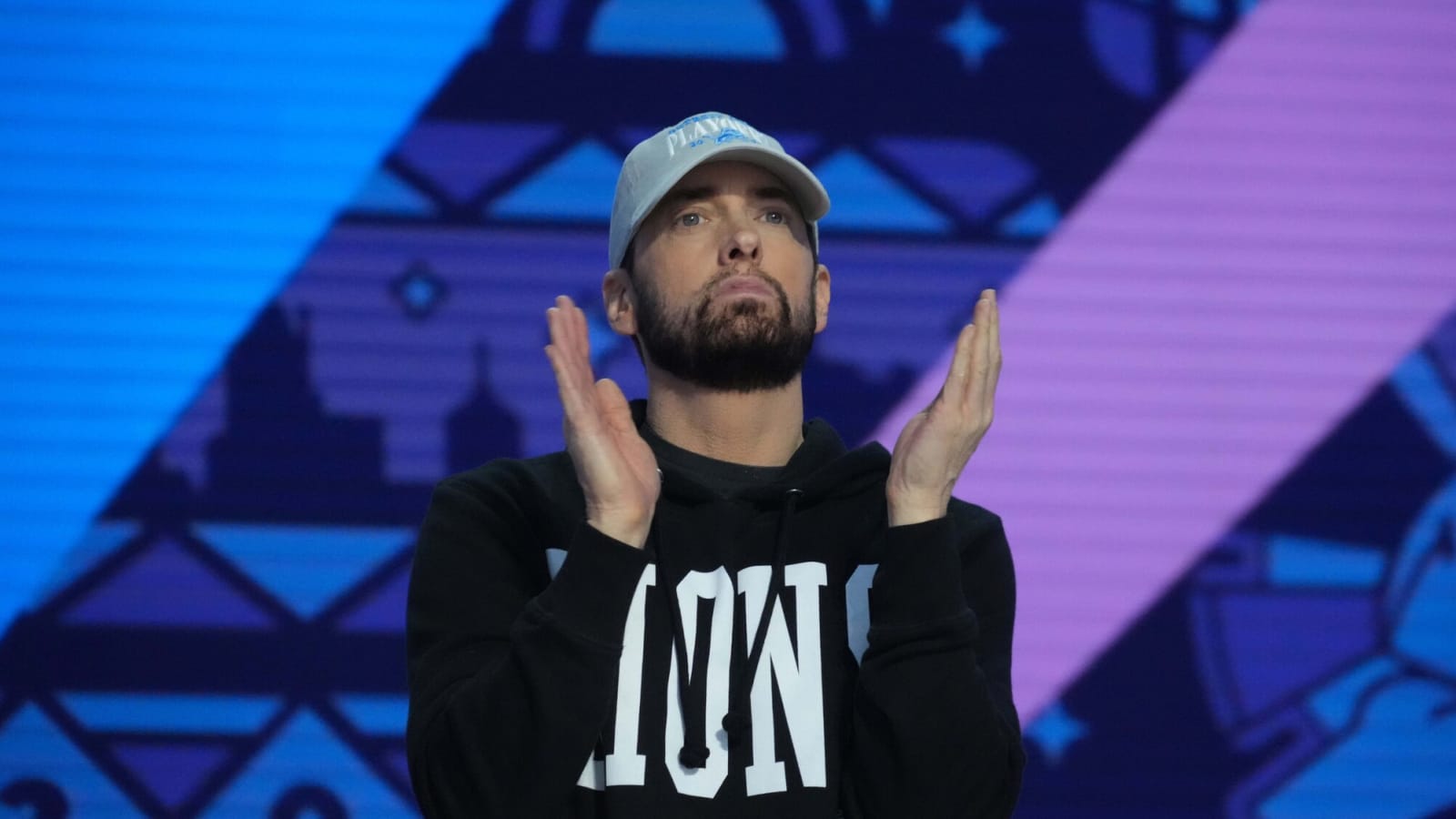 Eminem Found Out Grandpa Status With Detroit Lions Jersey