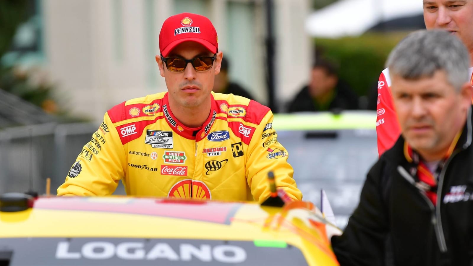 Watch: Frustrated Joey Logano confronts Ty Gibbs after LA Clash