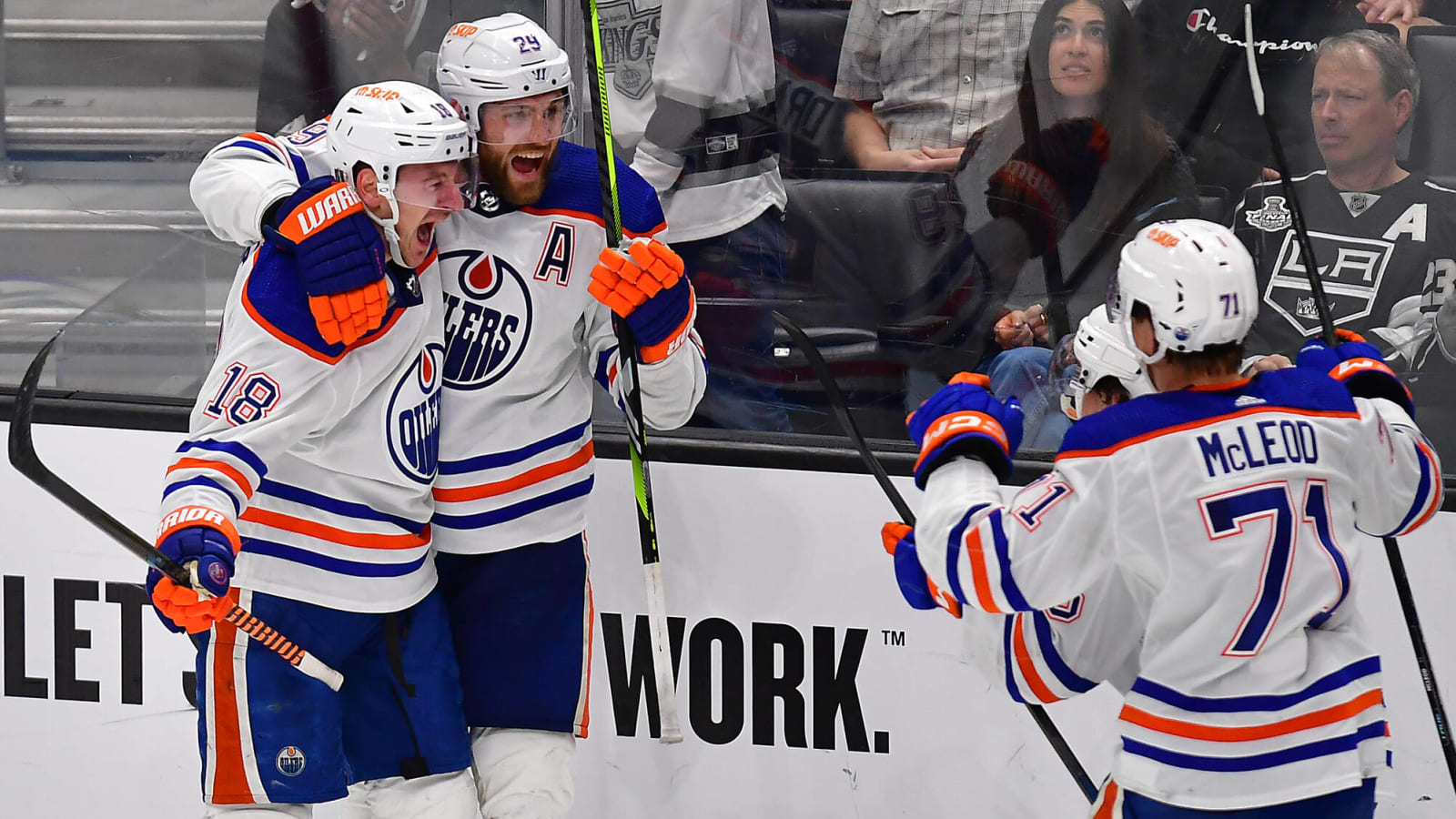 Watch Zach Hyman nets OT winner, helping Oilers win wild Game 4 over