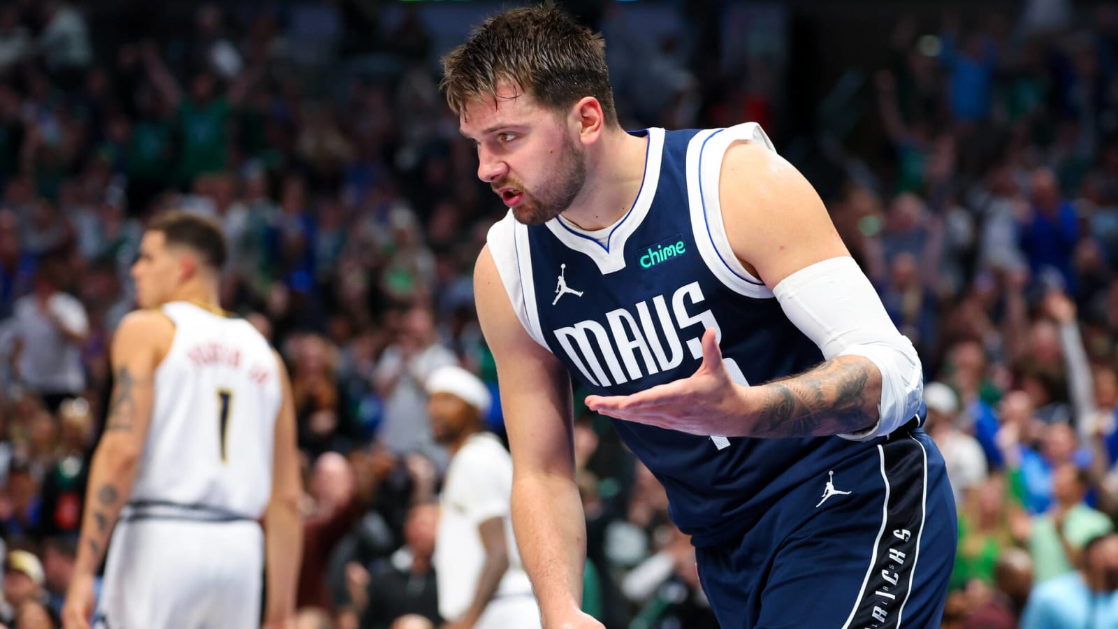 Luka Doncic Signs Autographs From His Large Apocalypse HellFire