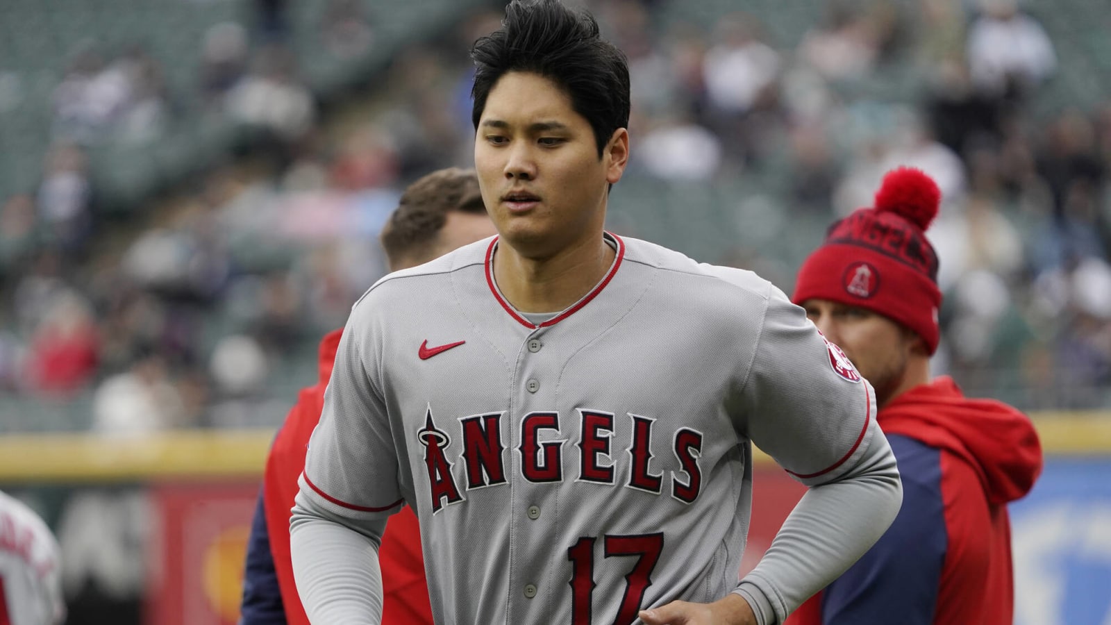 Ohtani not in starting lineup Monday, available to pinch hit