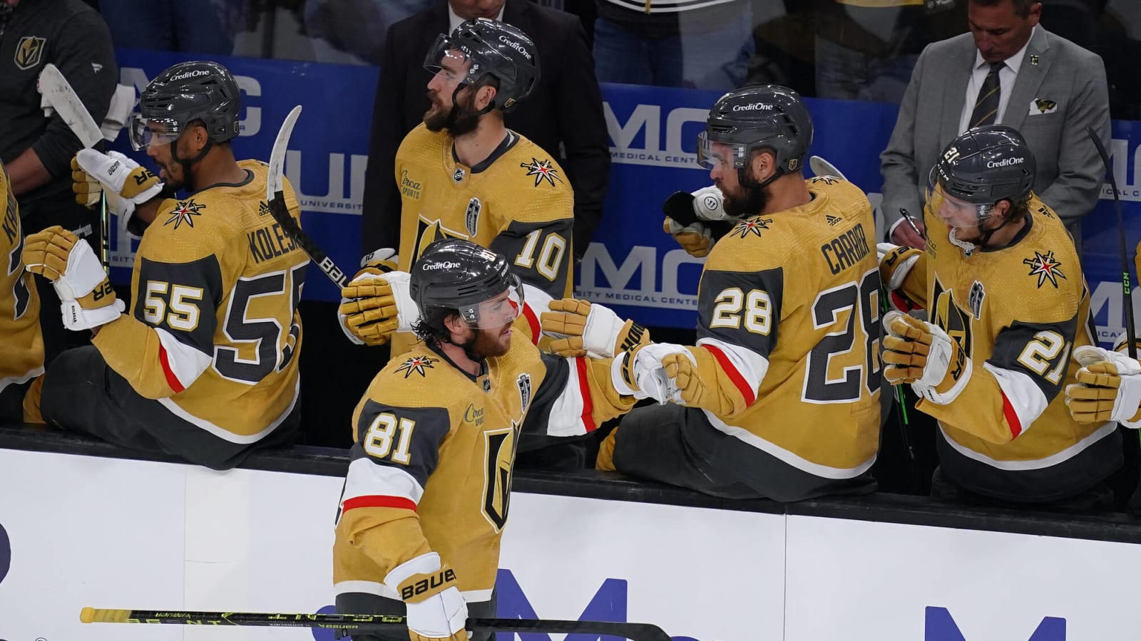 Golden Knights take Game 1 with three-goal third period