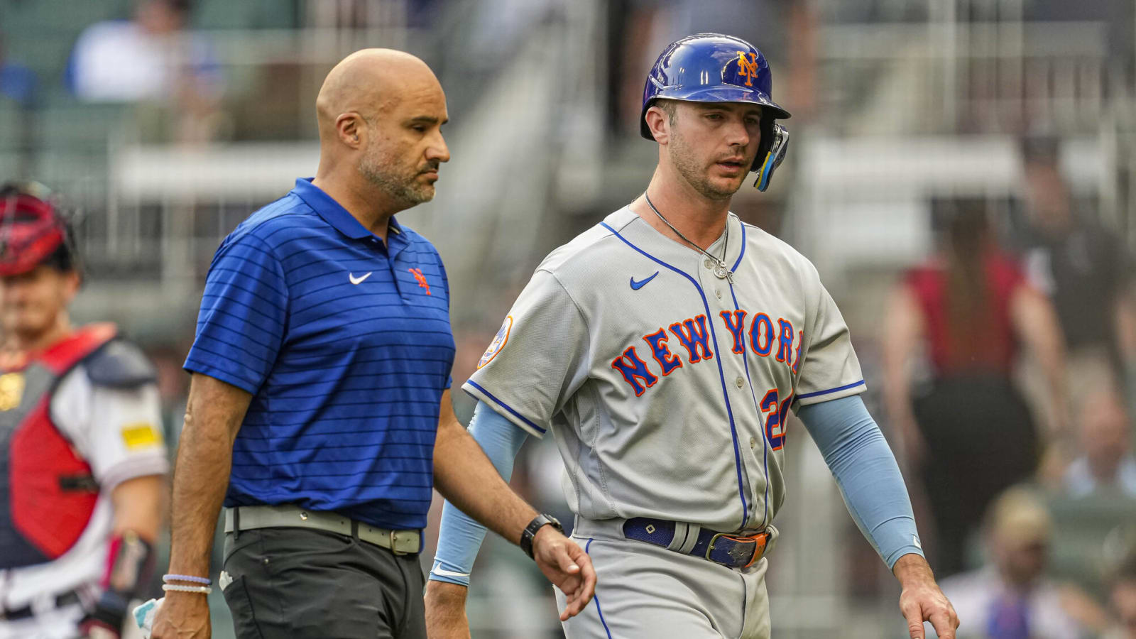 Mets provide Pete Alonso update after HBP