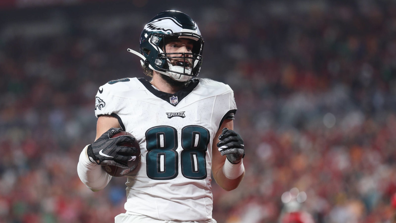 Watch: Eagles TE Dallas Goedert gets into heated ‘one-sided’ exchange with Jalen Hurts during team’s humiliating outing against the Bucs