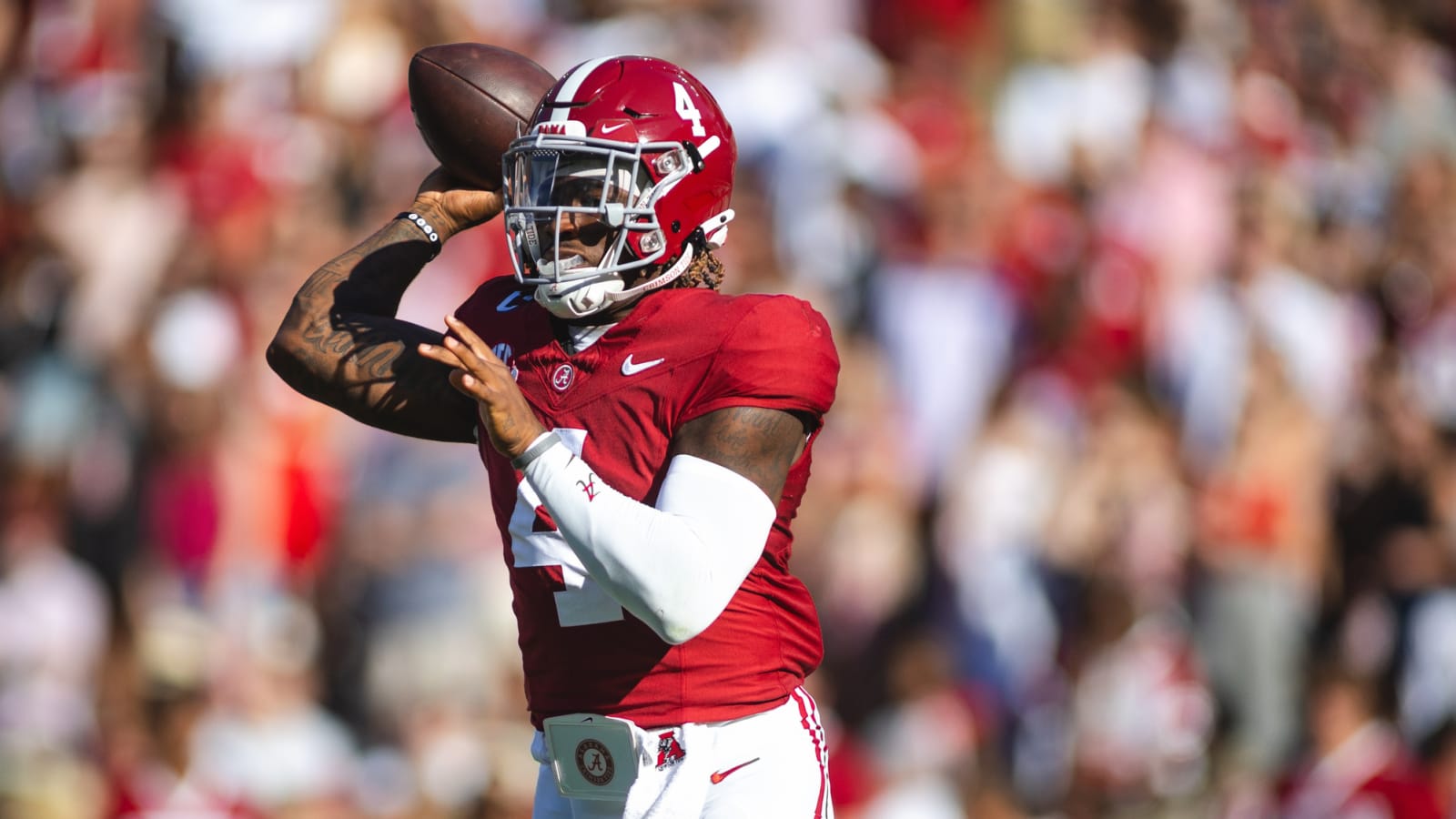 Why Jalen Milroe was apologizing to Alabama wide receivers during LSU game