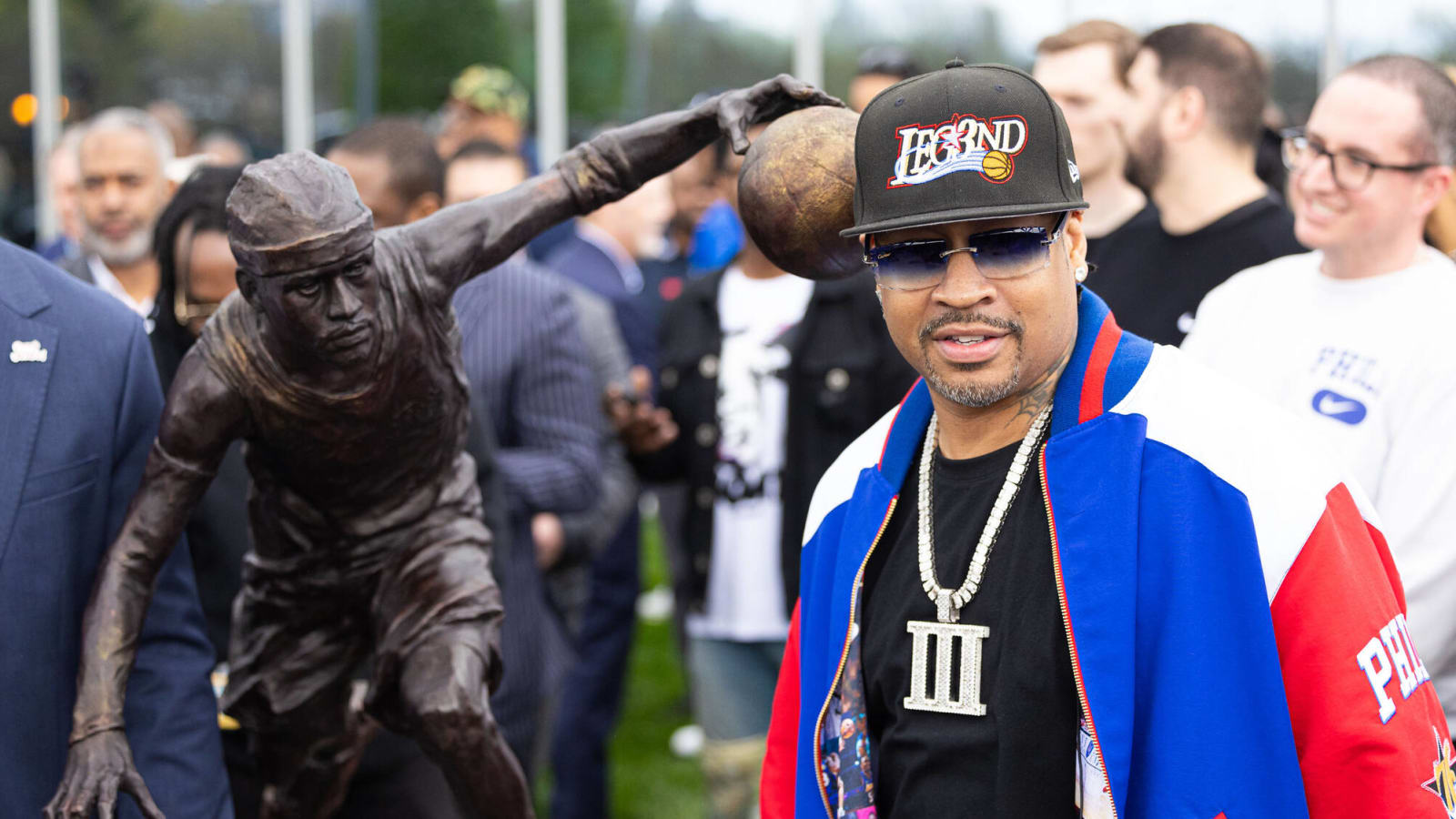 Philadelphia 76ers Legend Allen Iverson Makes Hilarious Practice Joke During Statue Unveiling
