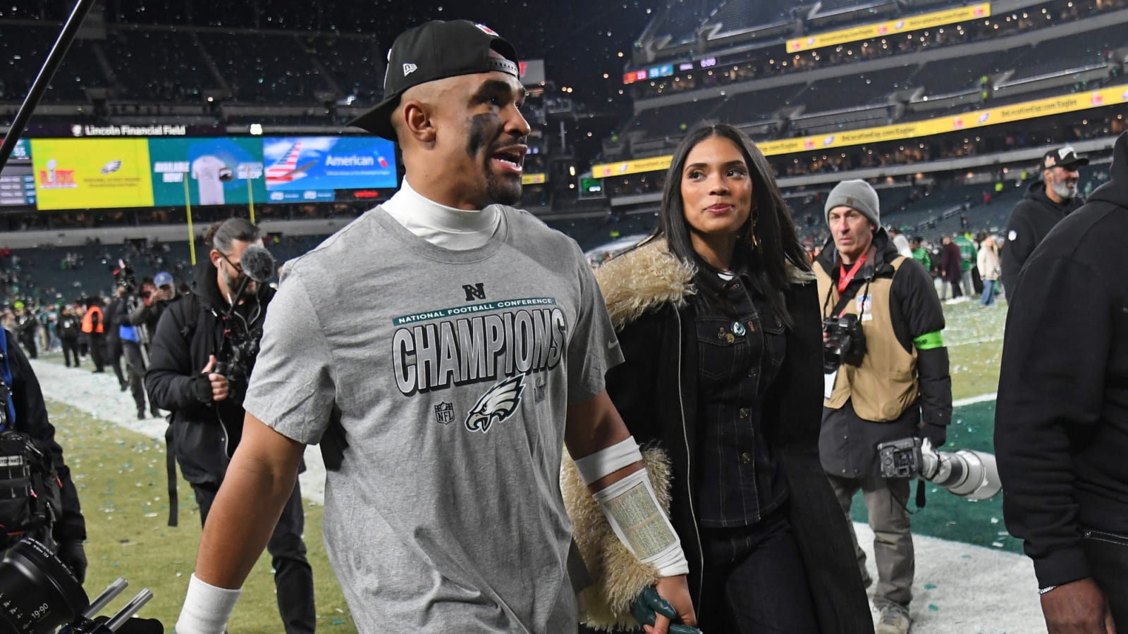 Jalen Hurts goes viral for his victory cigar and outfit