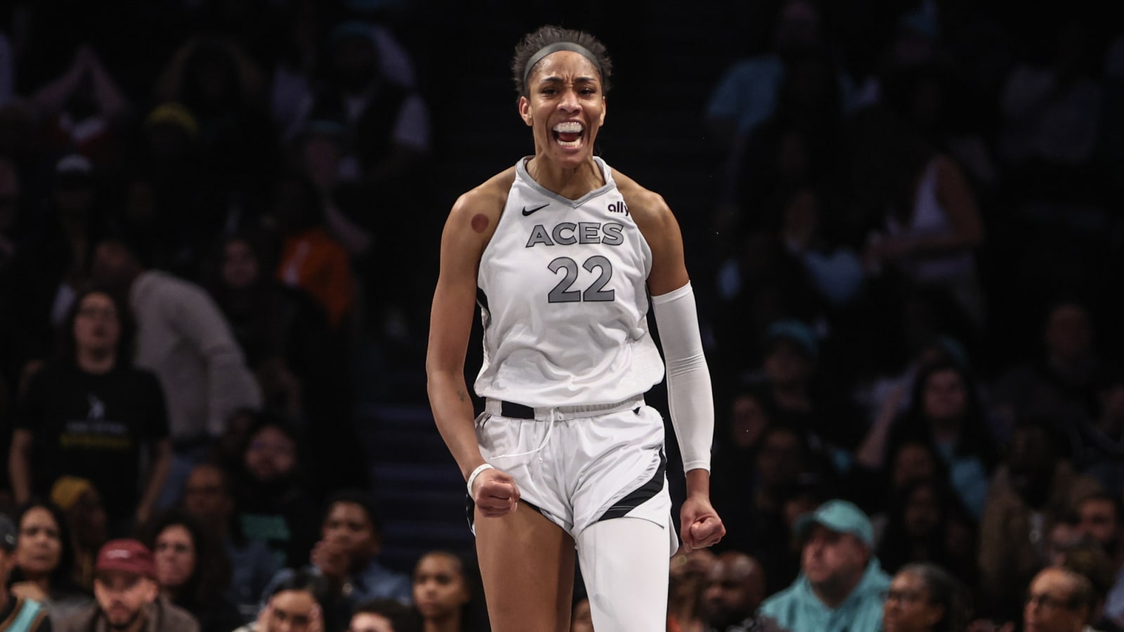 A’Ja Wilson reacts to her historic contract extension with Nike