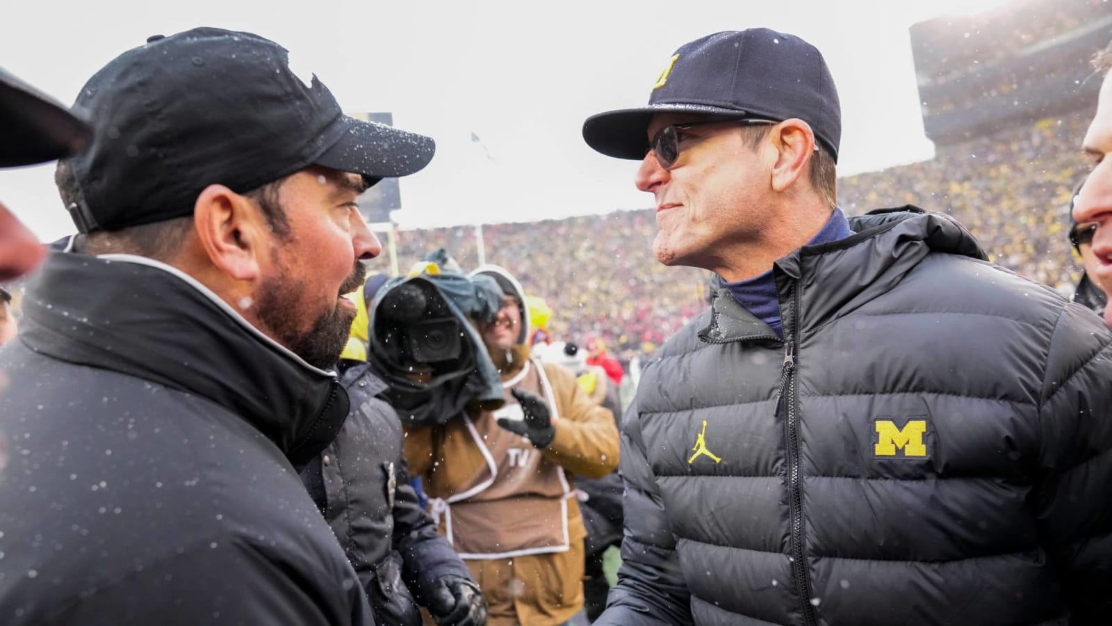 Michigan's Jim Harbaugh takes clear shot at Ryan Day after rivalry win