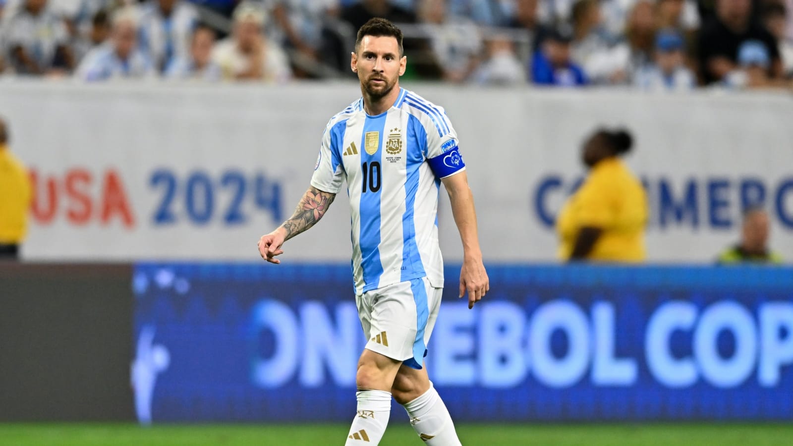 WATCH : ‘Emotional’ Lionel Messi breaks down in tears after being forced off the pitch in Copa America final due to injury