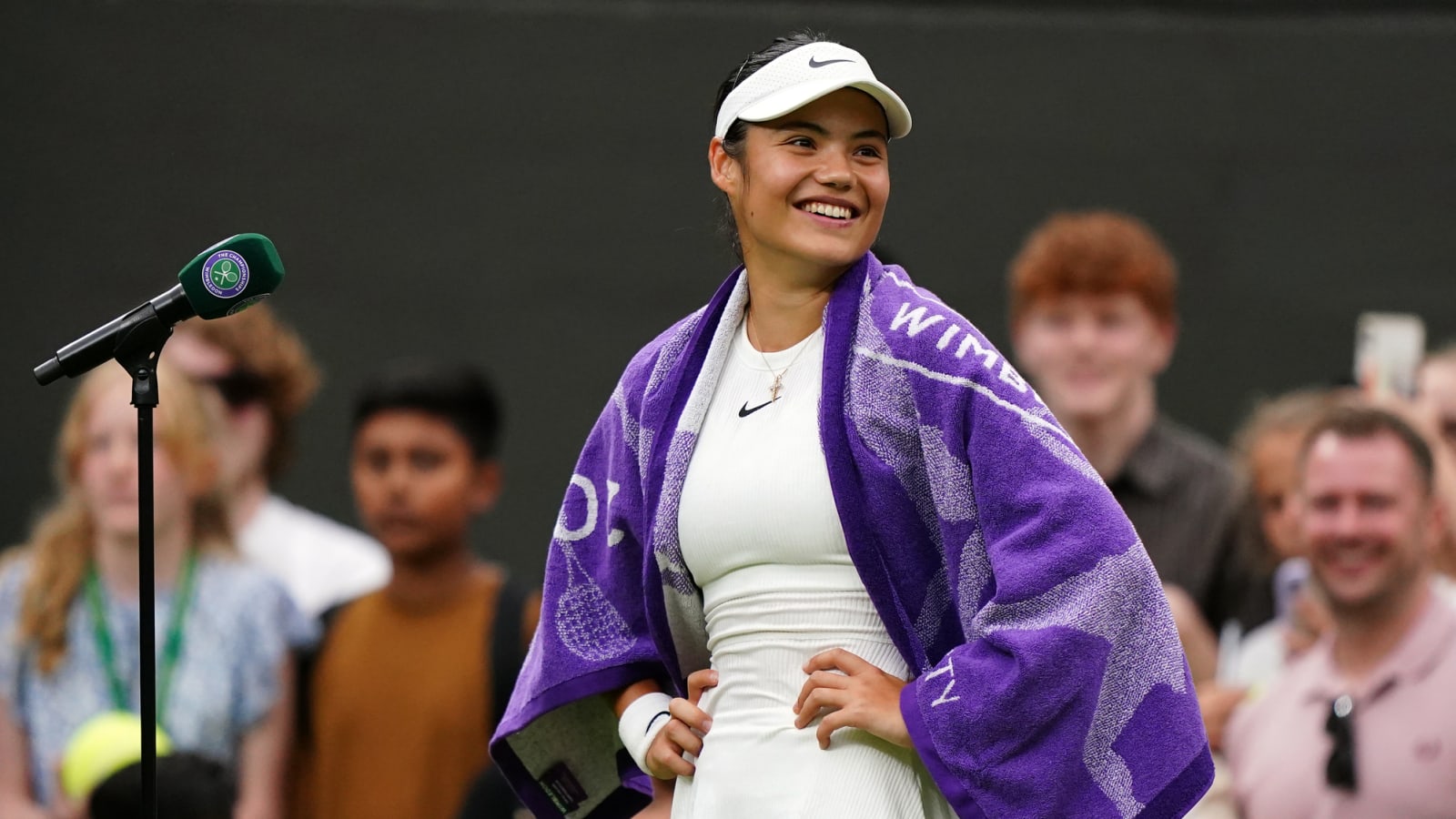 'I’m over the moon to be playing here,' Emma Raducanu is delighted after a dominating win over Elise Mertens at Wimbledon