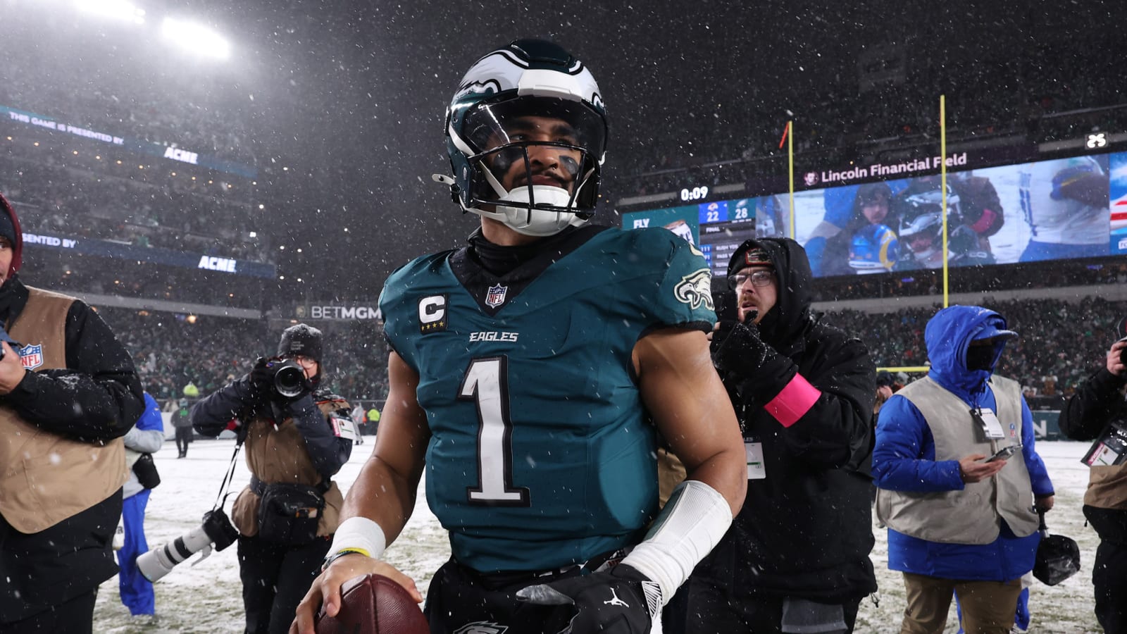 Eagles QB Jalen Hurts keeps injury update to a minimum after hobbling through win over Rams